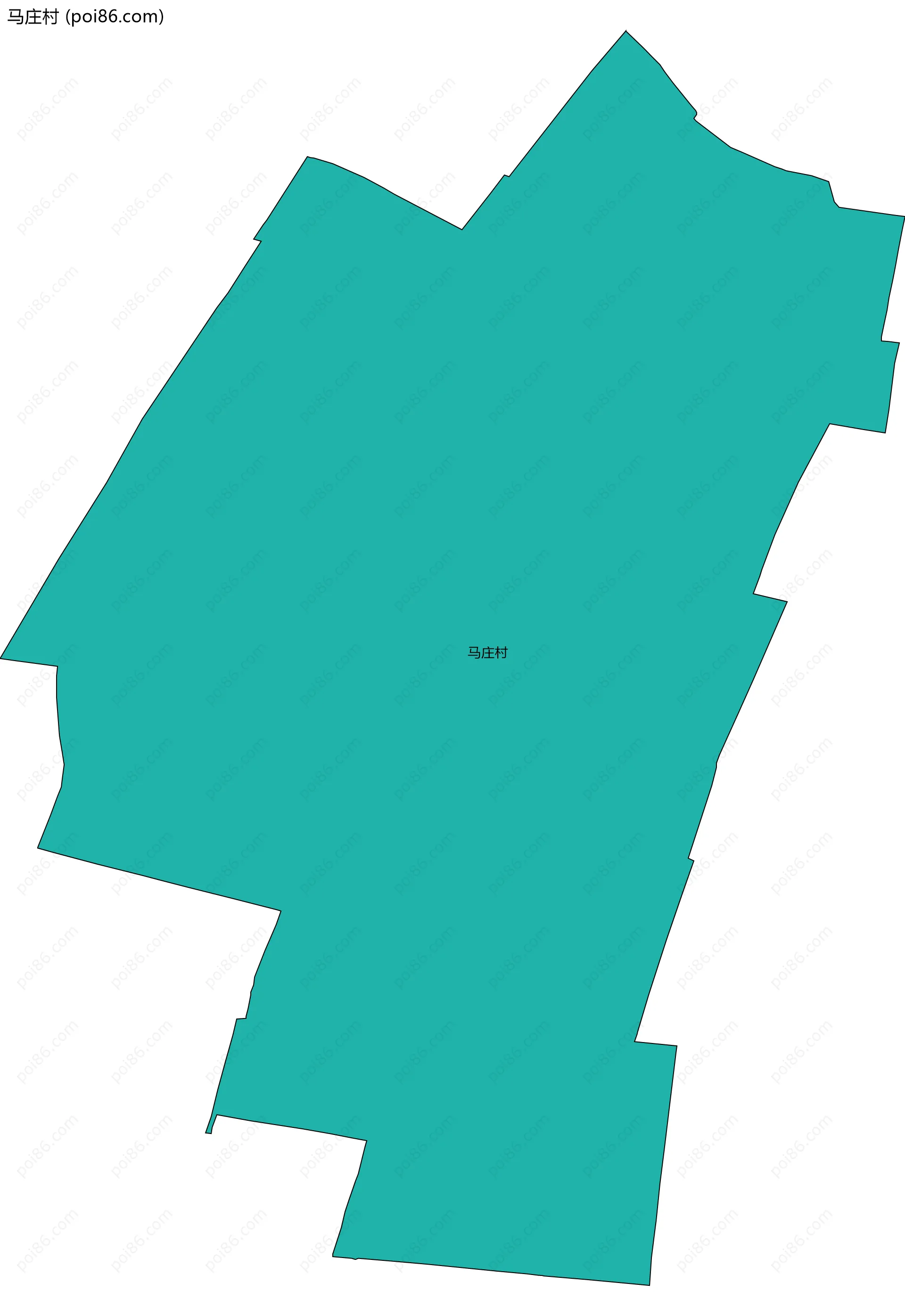 马庄村边界地图