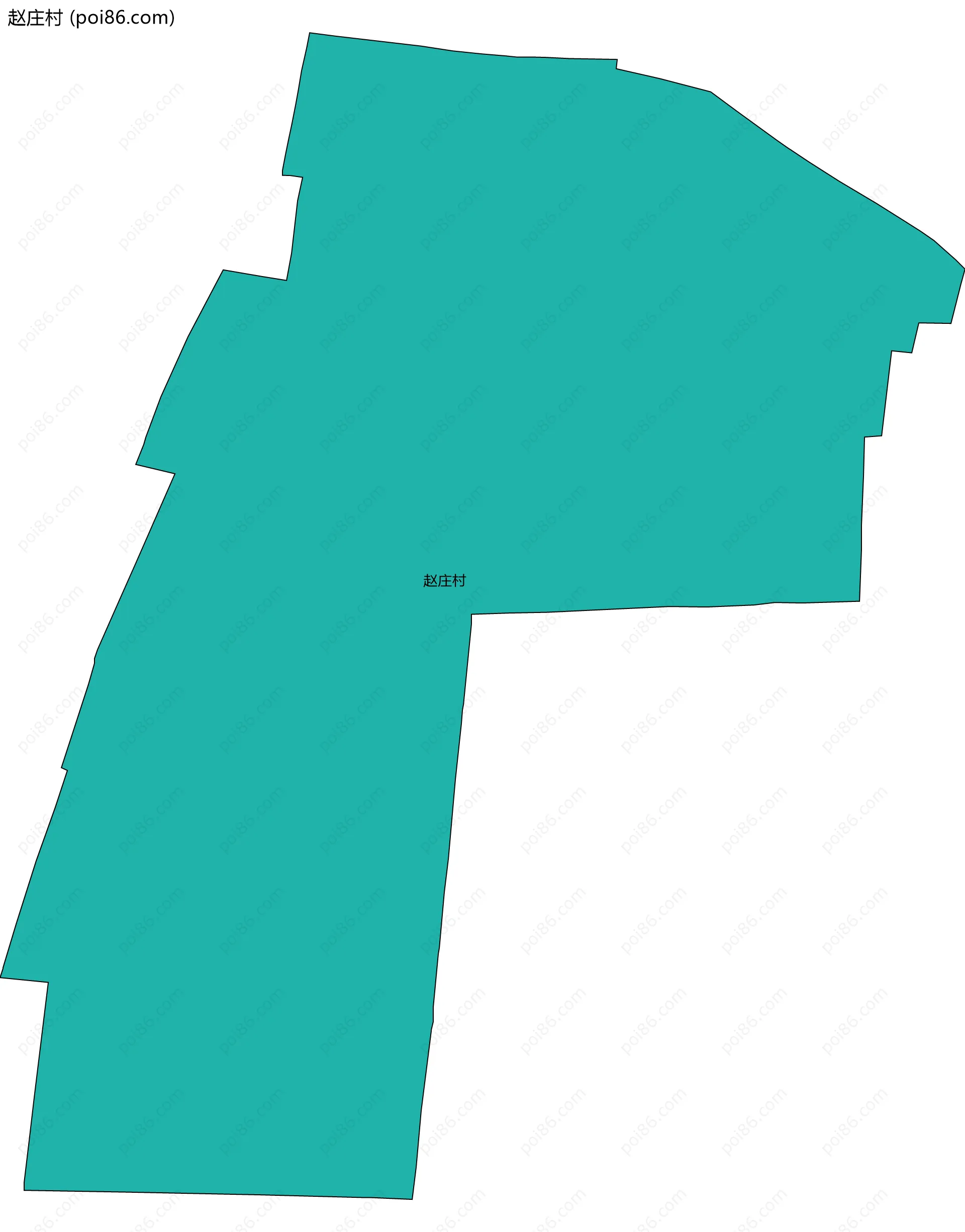 赵庄村边界地图