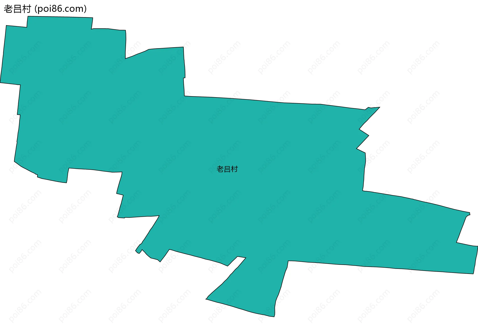 老吕村边界地图