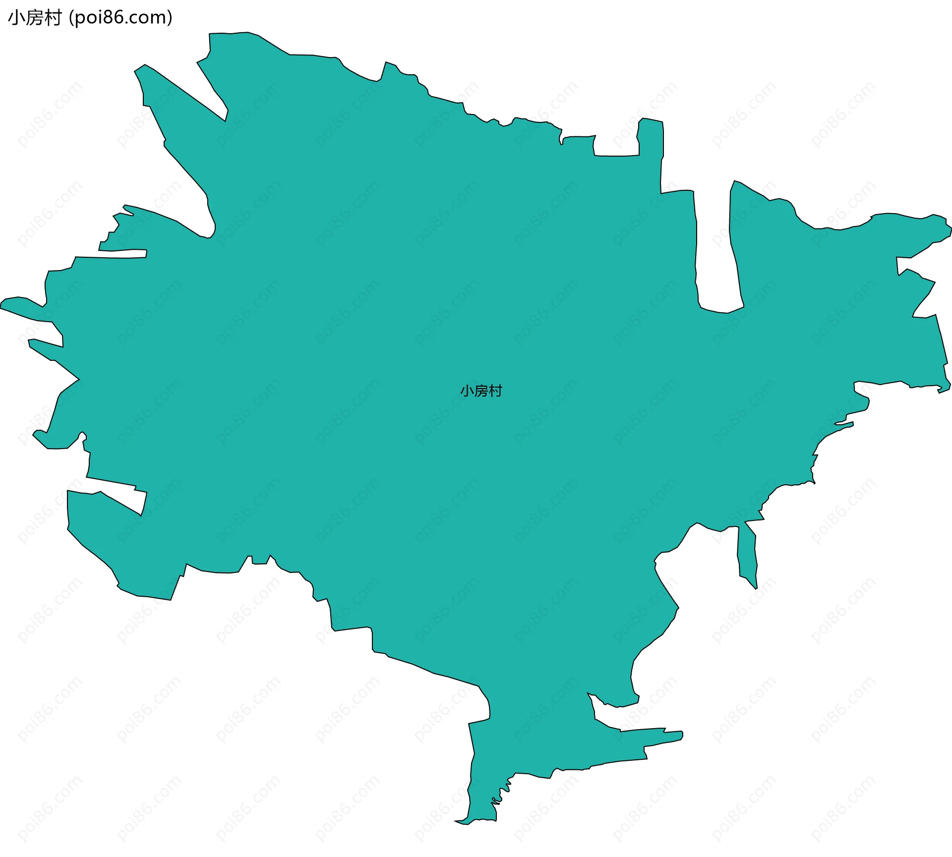 小房村边界地图