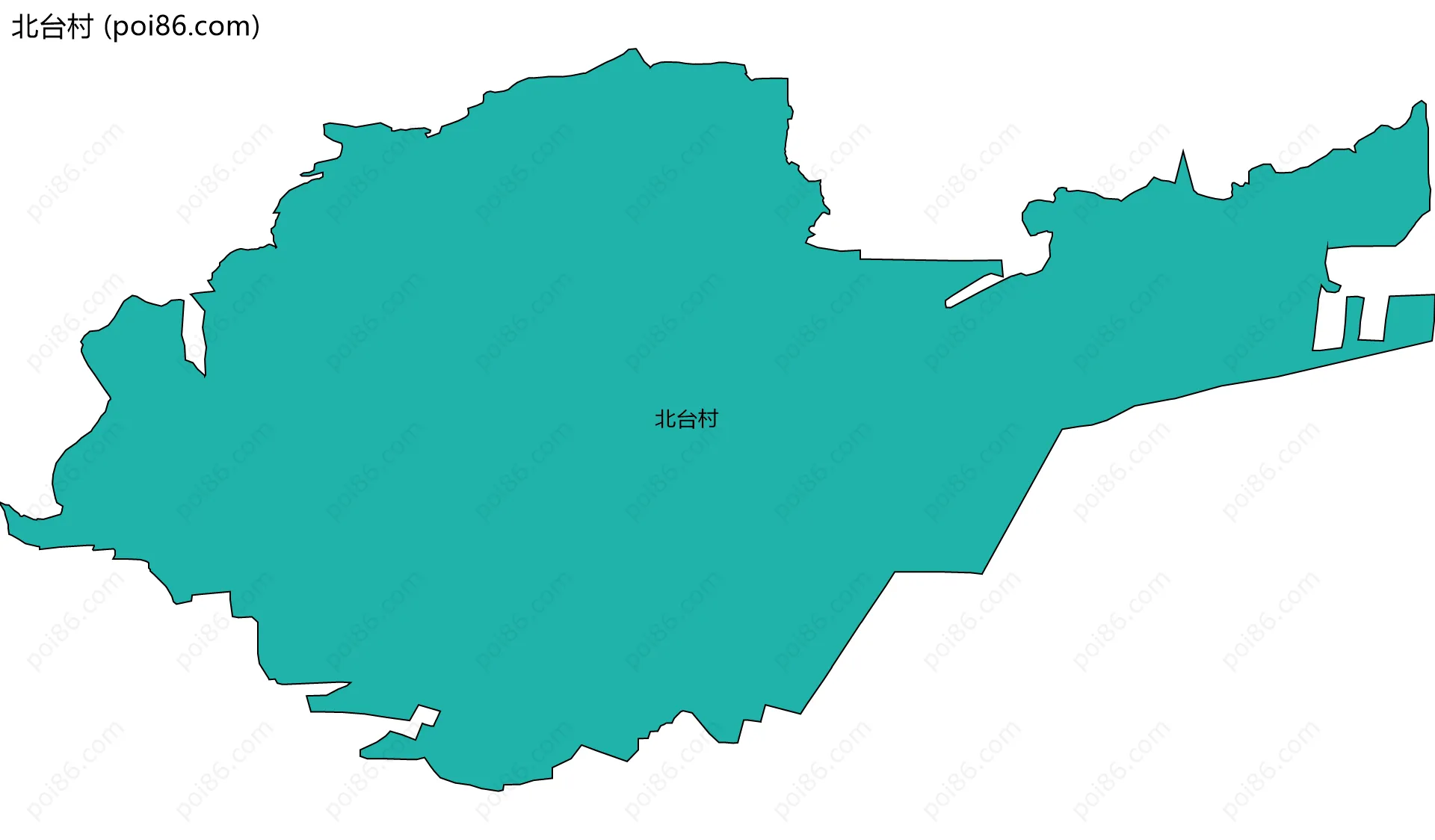 北台村边界地图