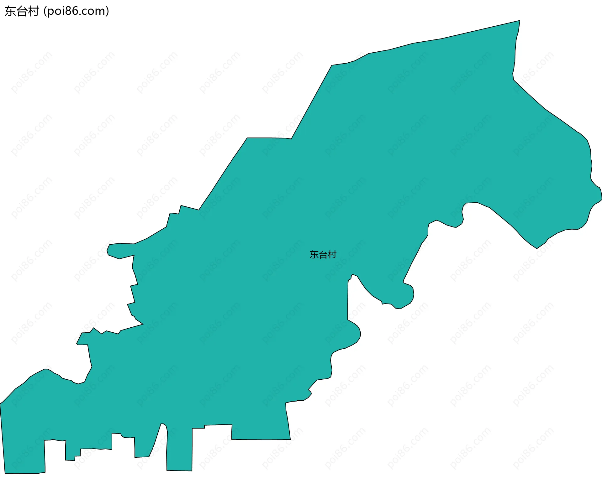 东台村边界地图