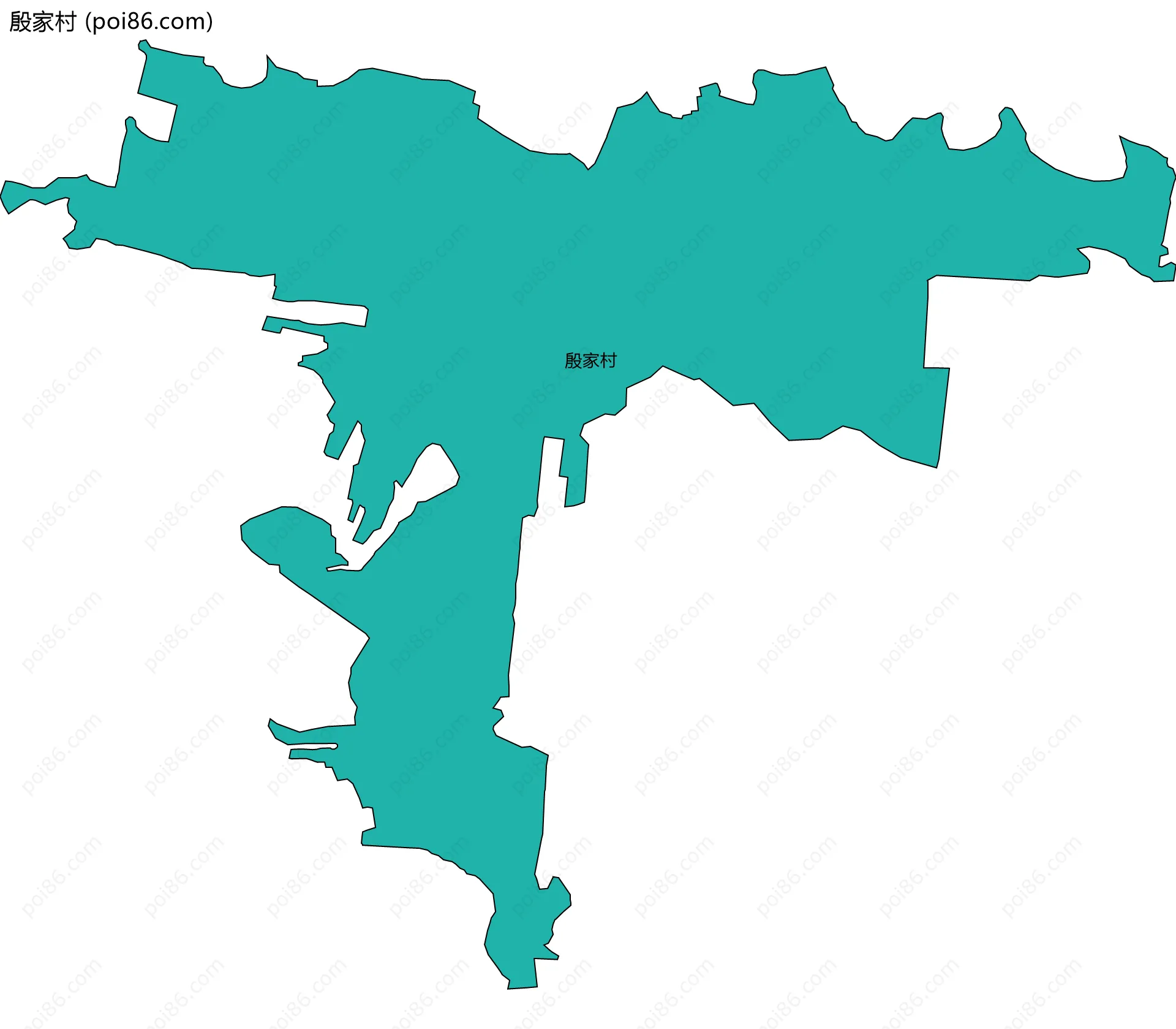 殷家村边界地图