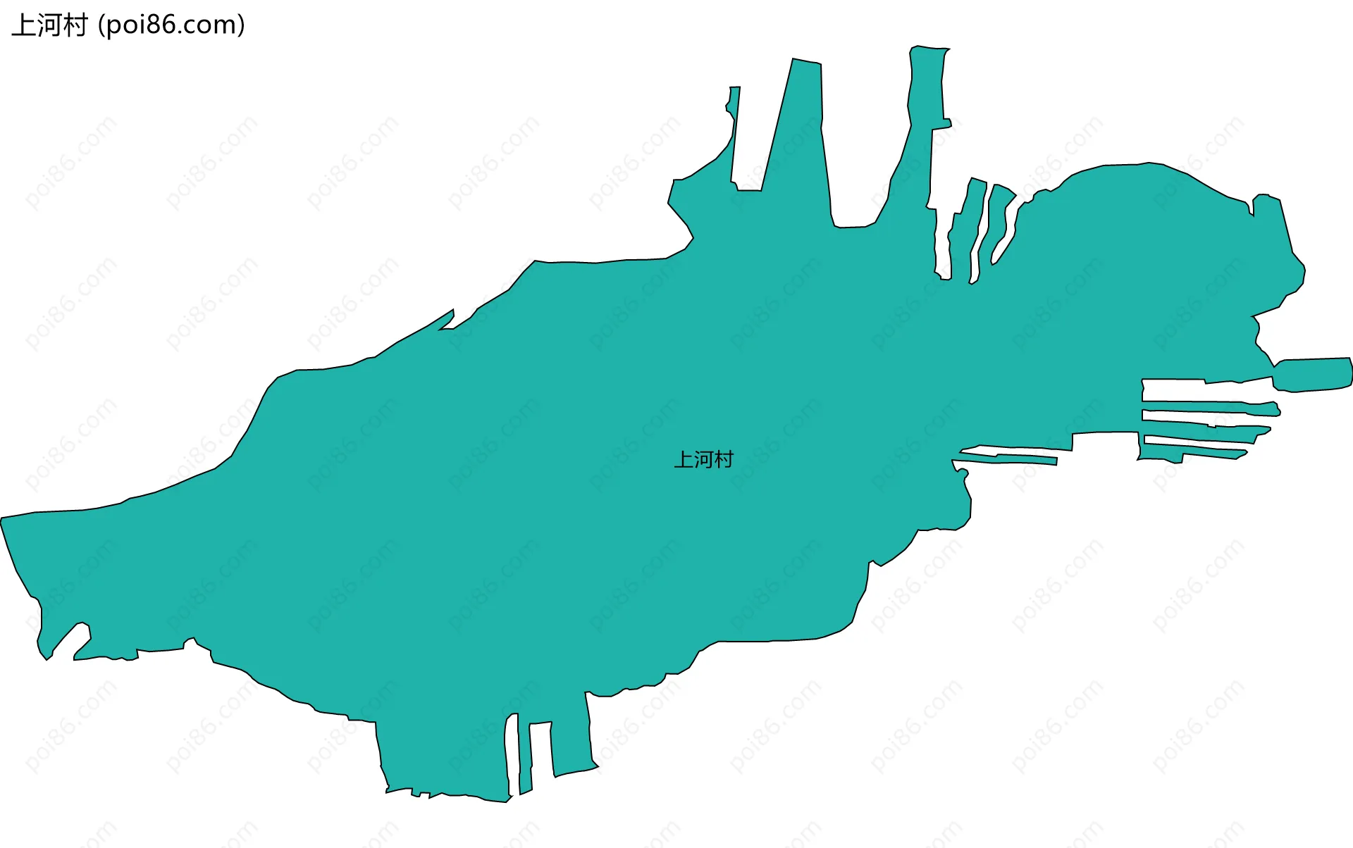 上河村边界地图