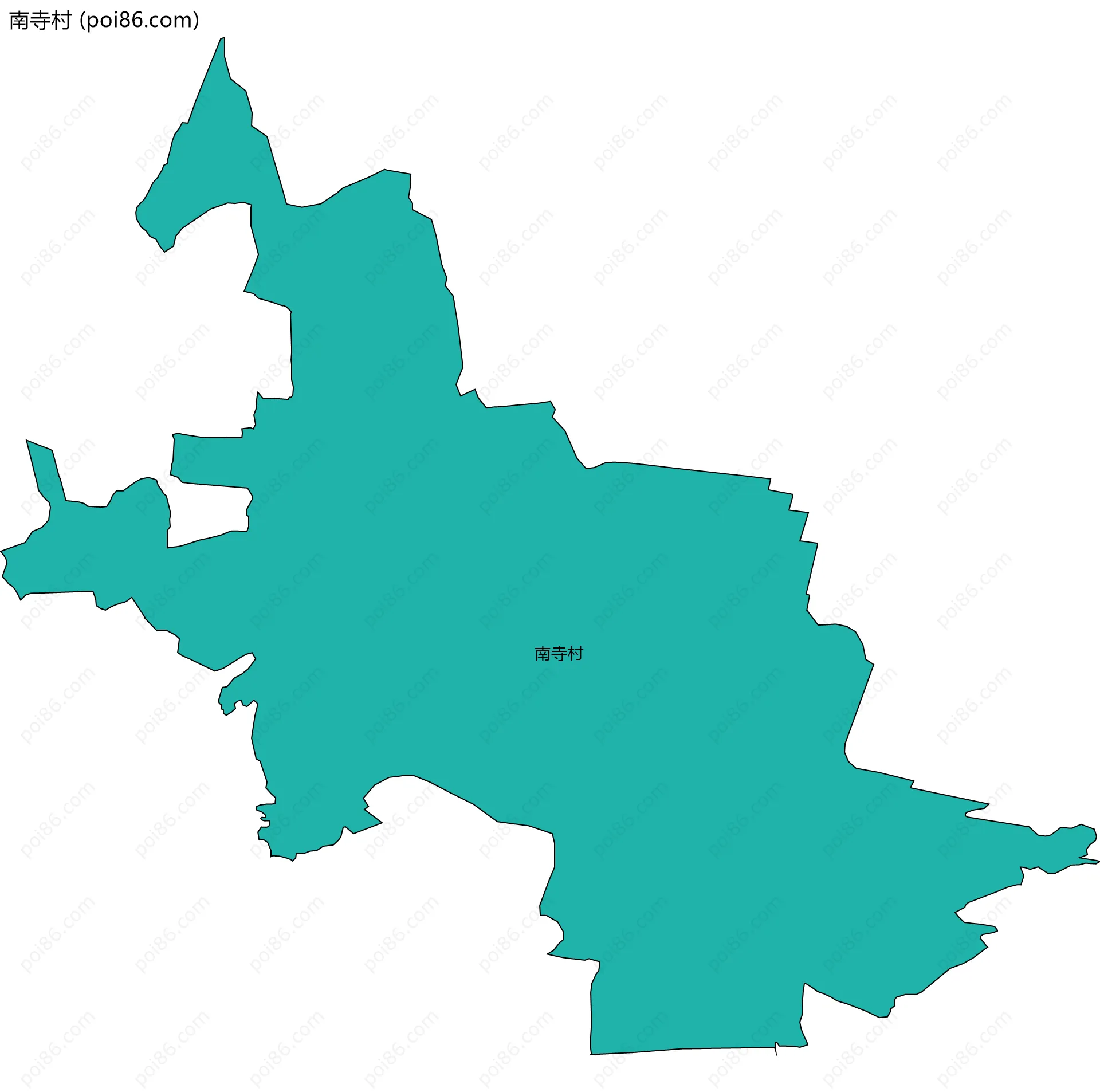 南寺村边界地图