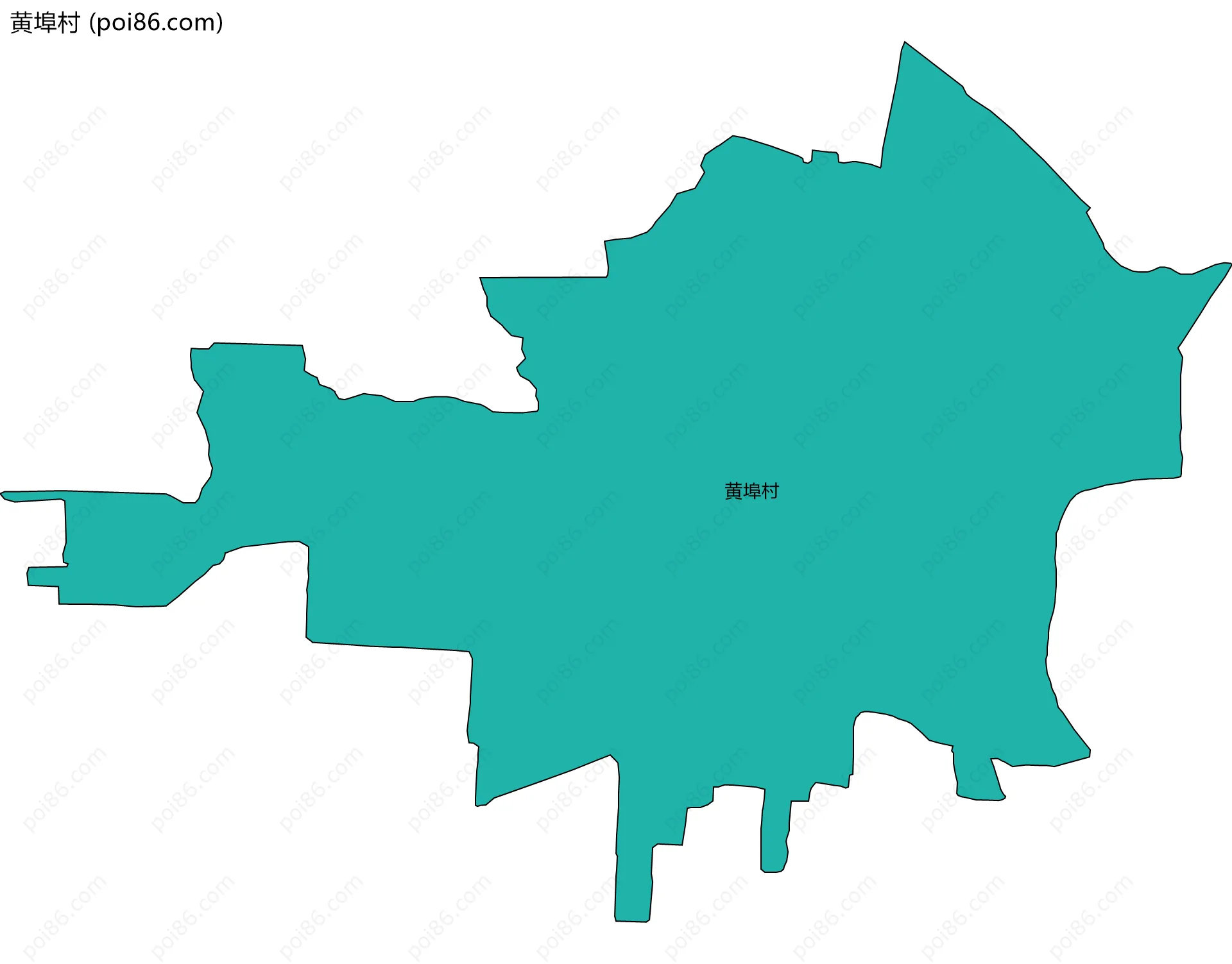 黄埠村边界地图