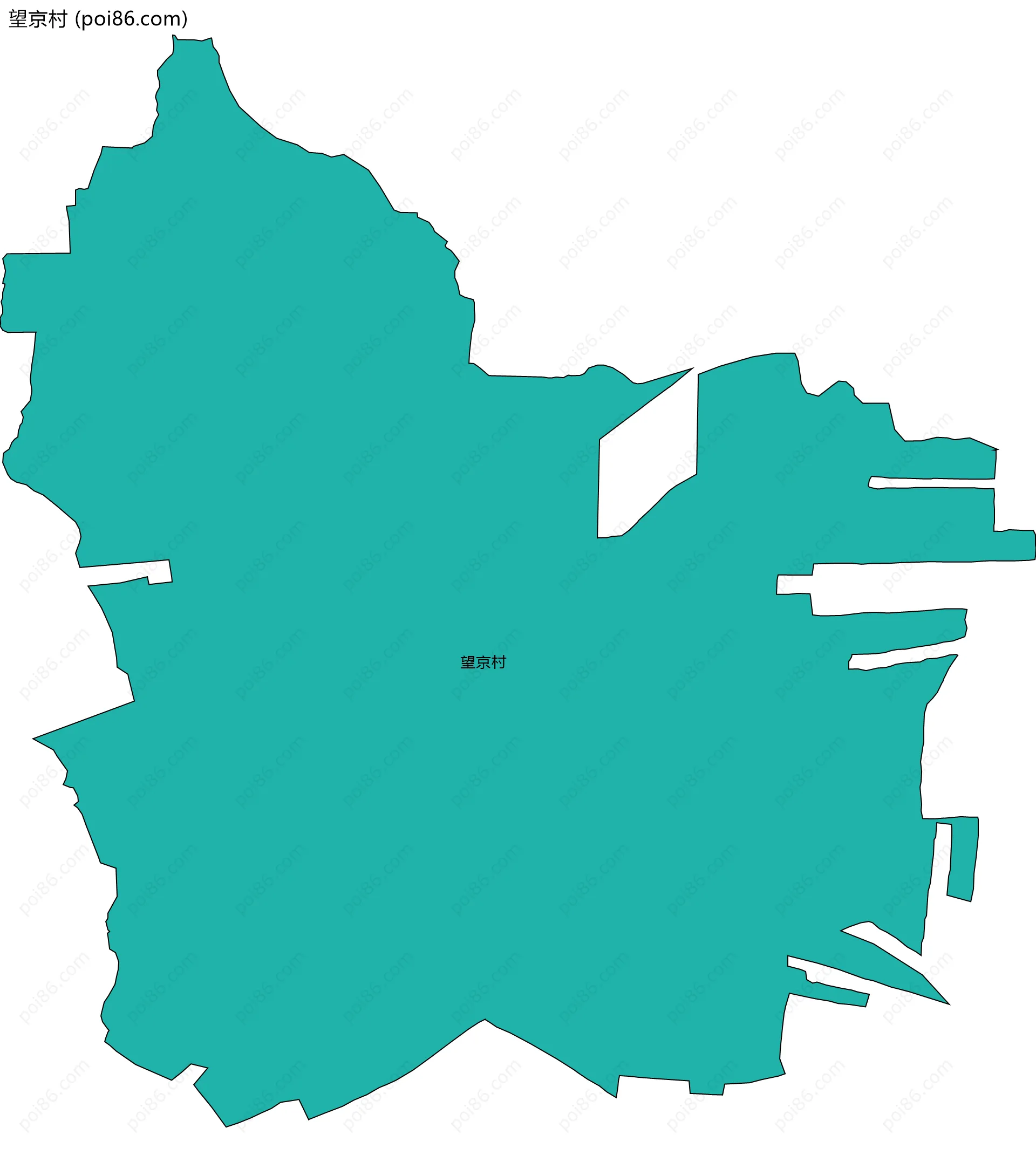 望京村边界地图