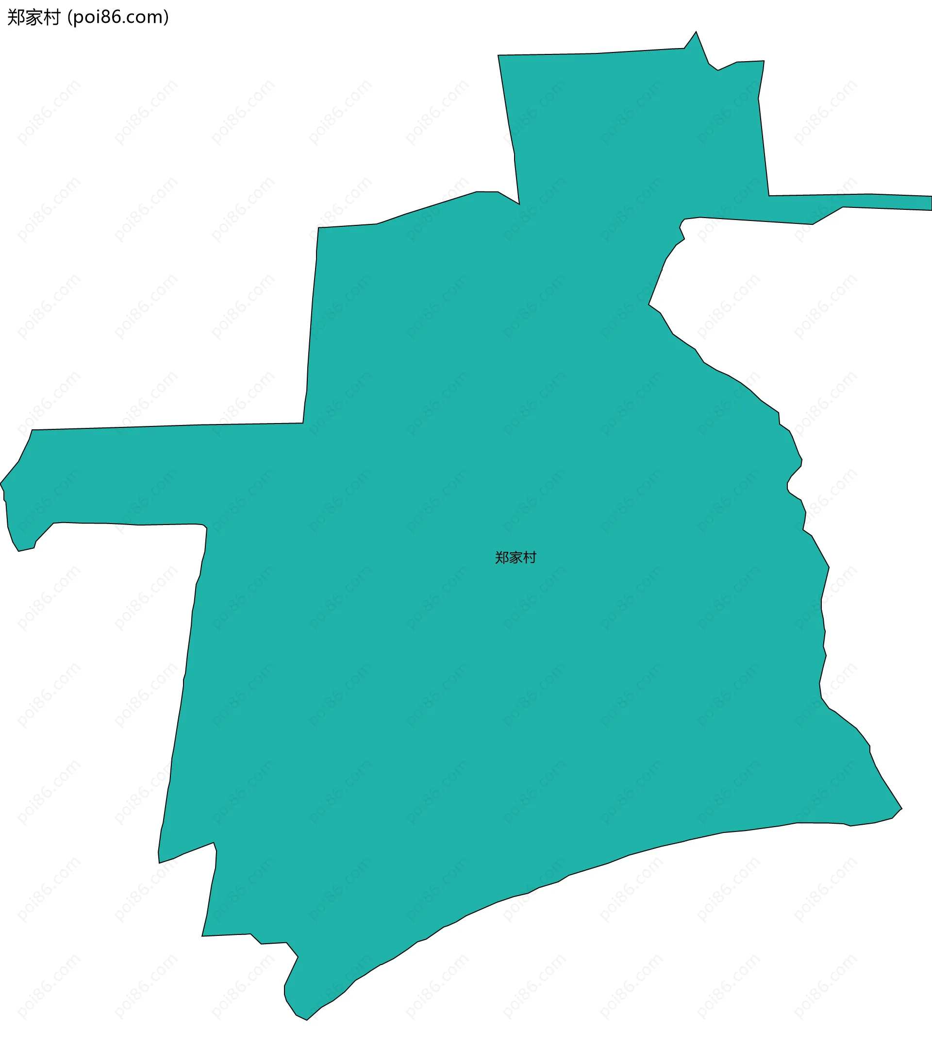 郑家村边界地图