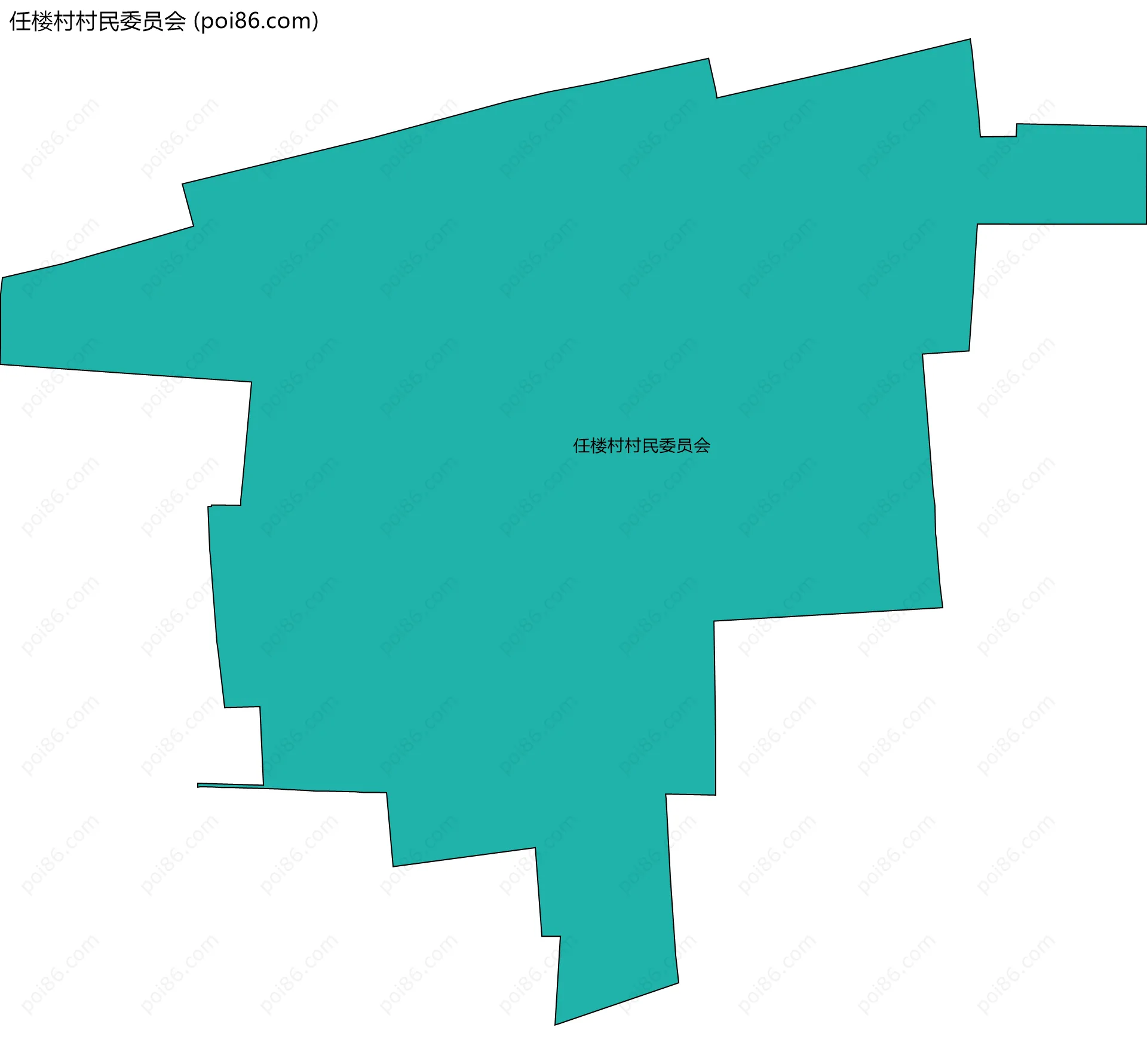 任楼村村民委员会边界地图