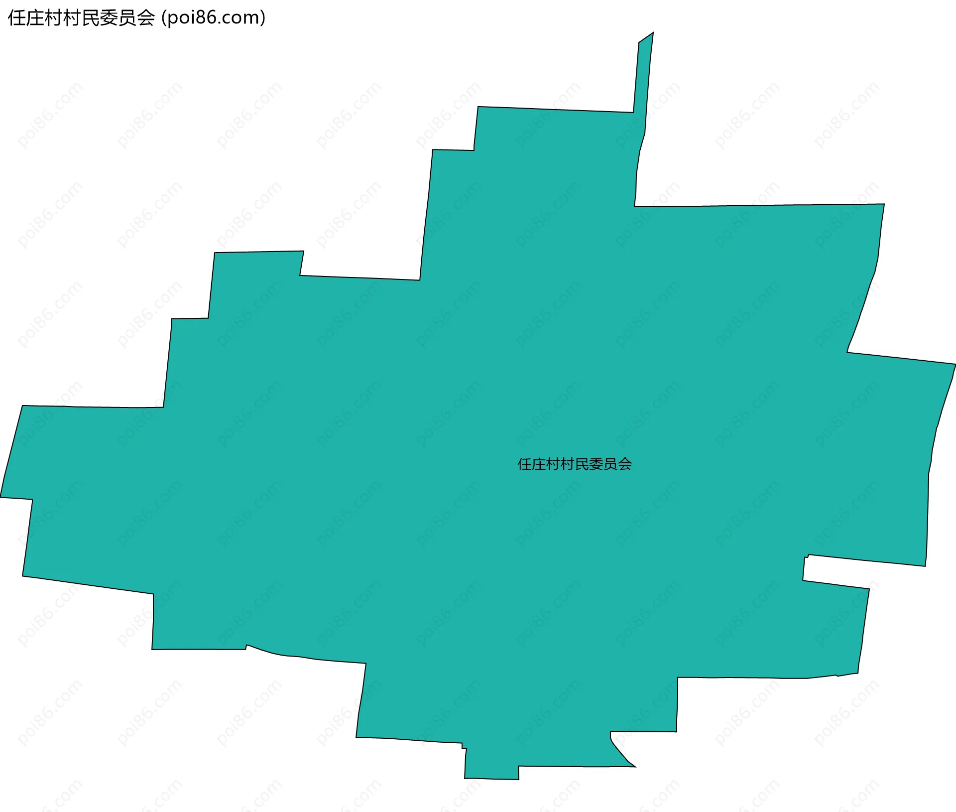 任庄村村民委员会边界地图