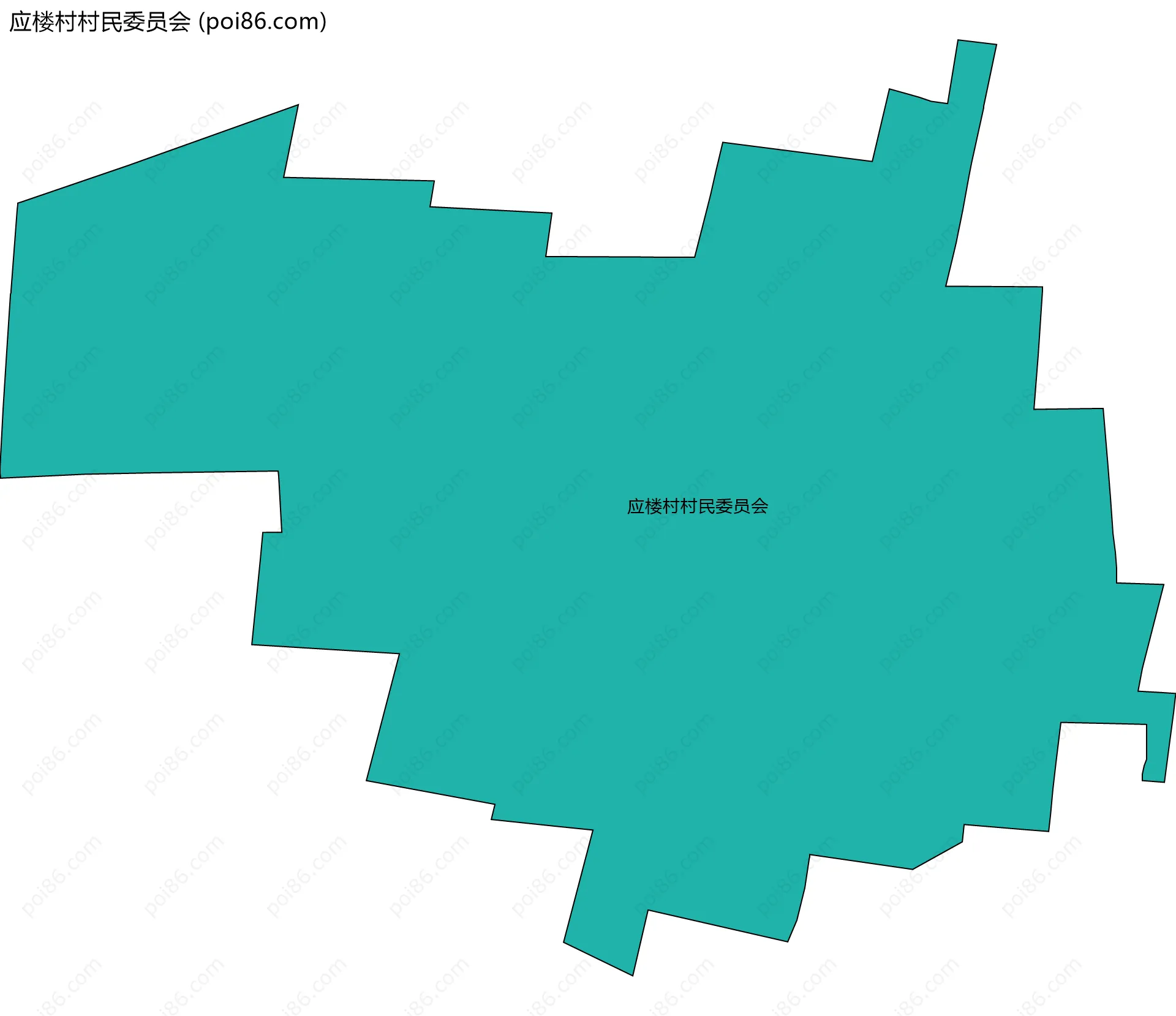 应楼村村民委员会边界地图