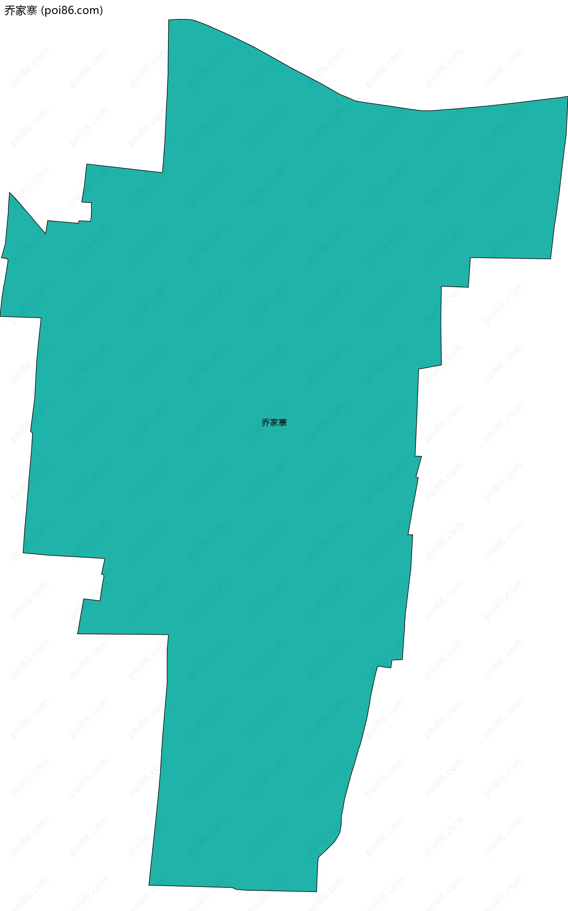 乔家寨边界地图