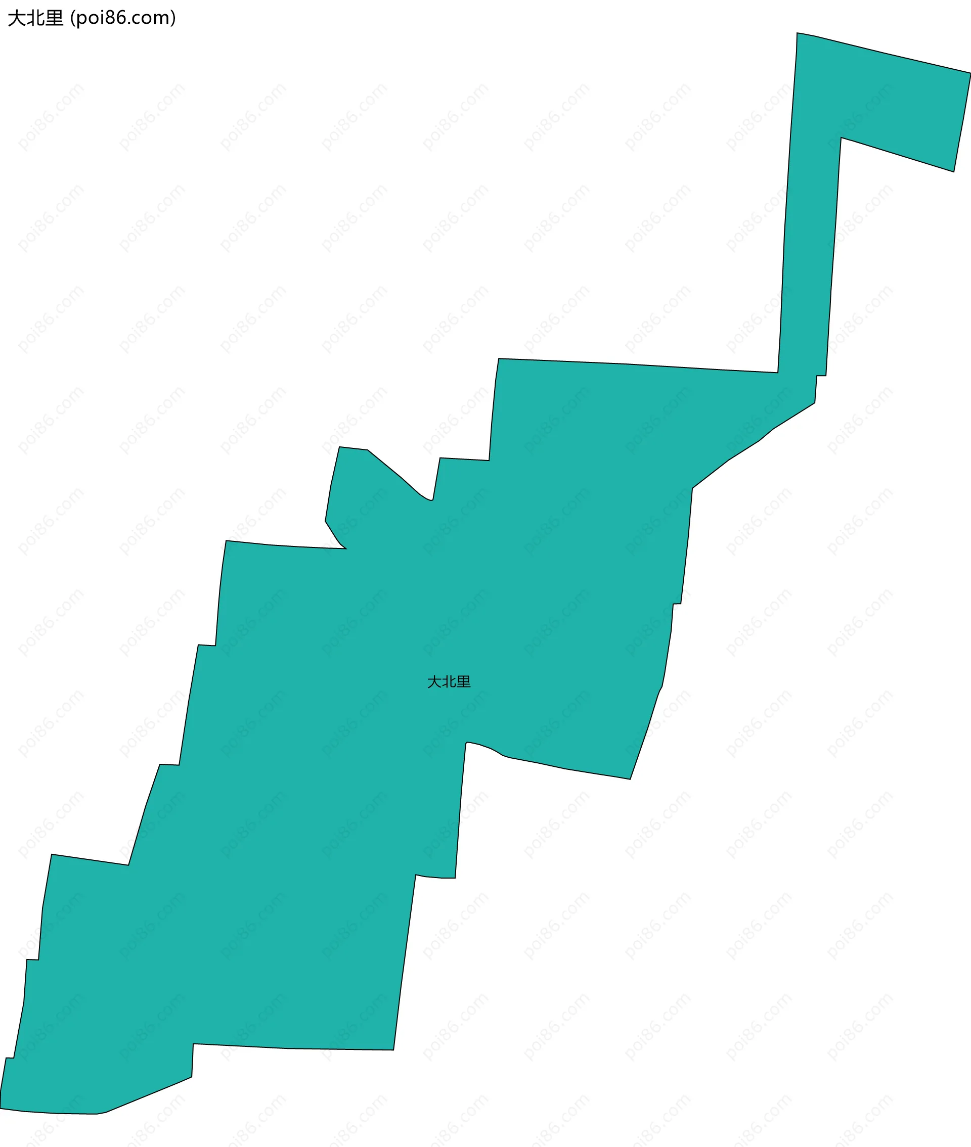 大北里边界地图