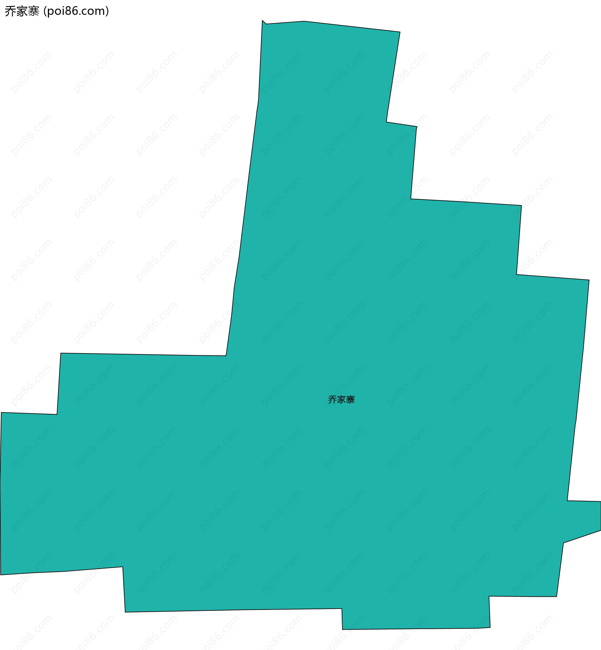 乔家寨边界地图