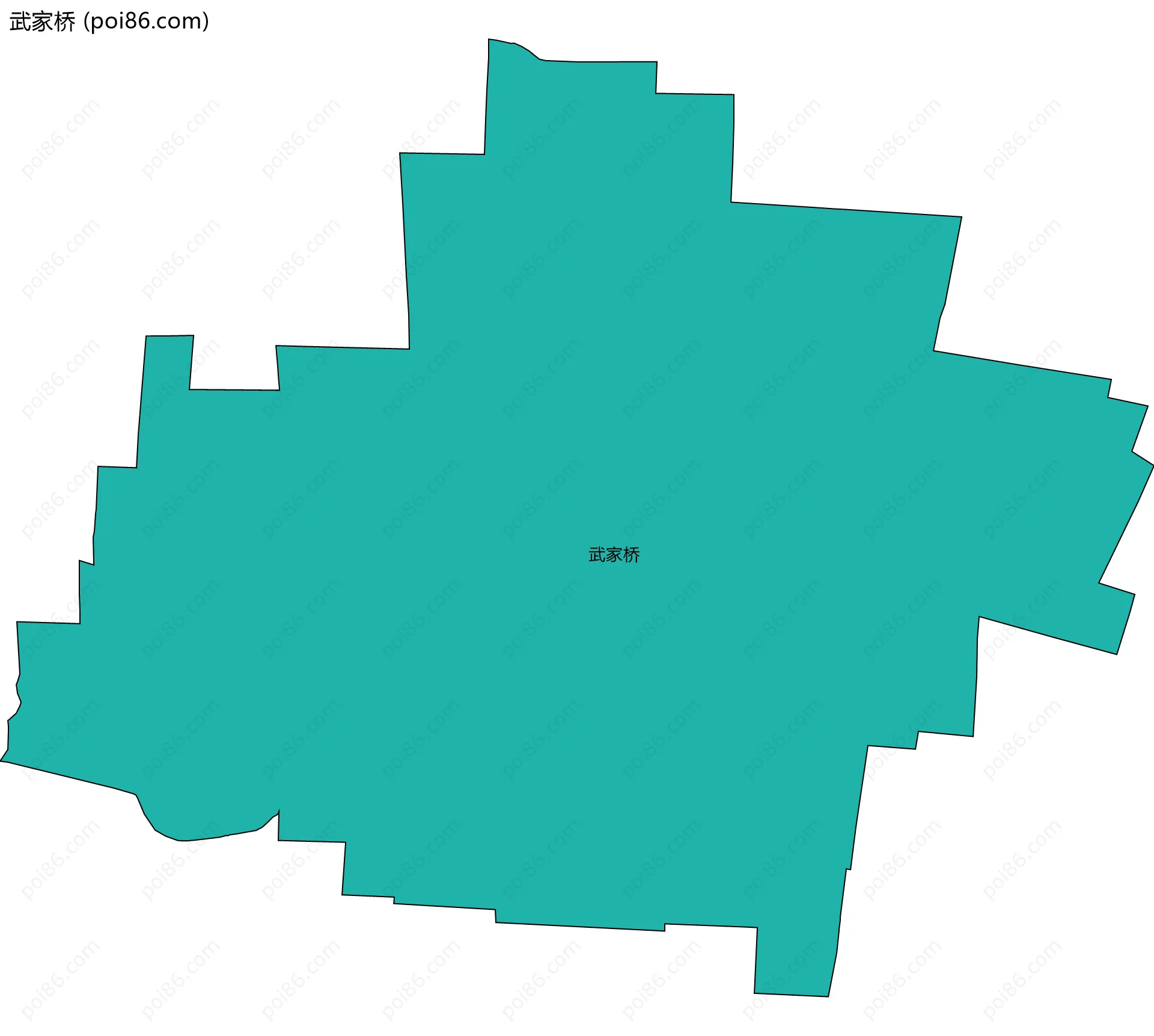 武家桥边界地图