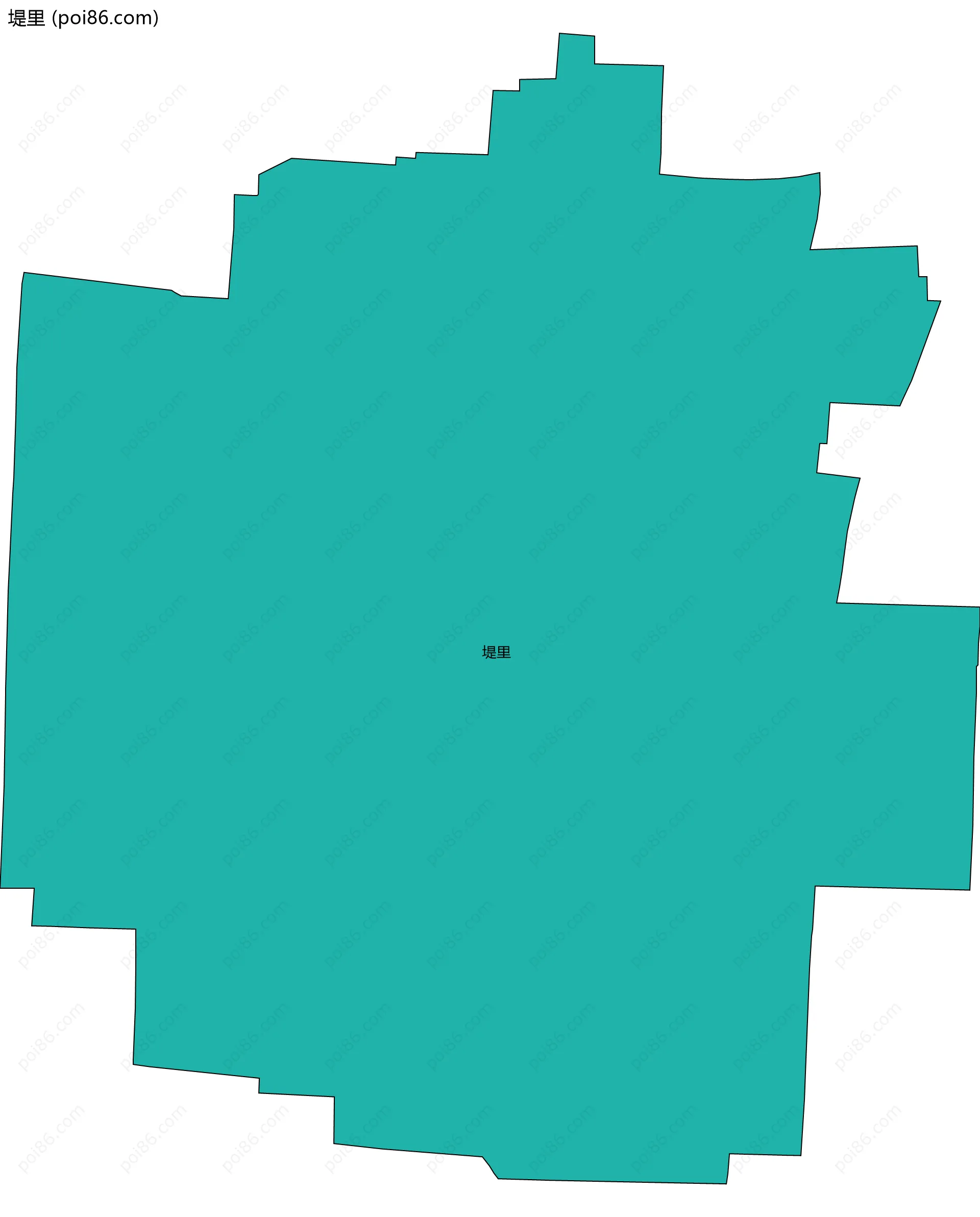 堤里边界地图