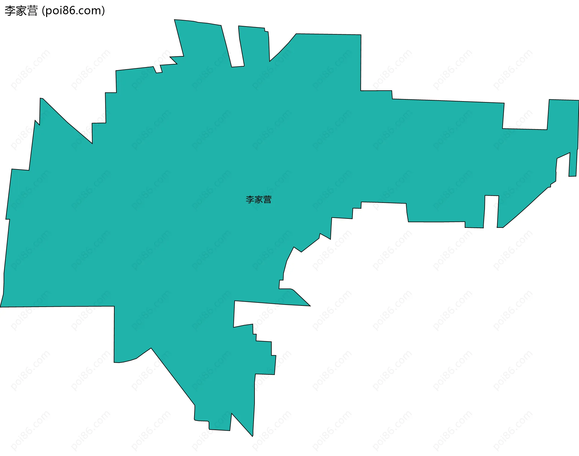 李家营边界地图
