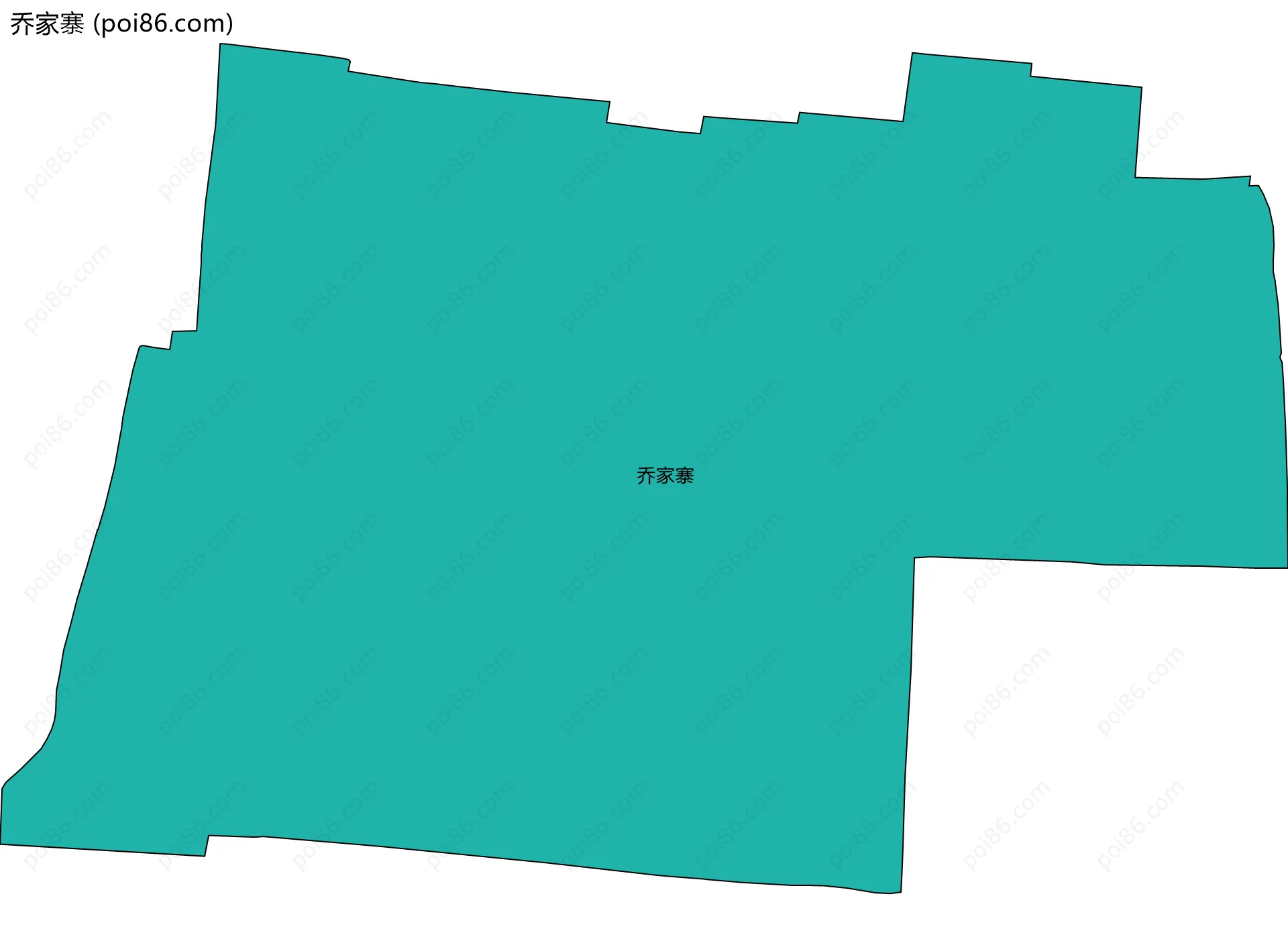 乔家寨边界地图