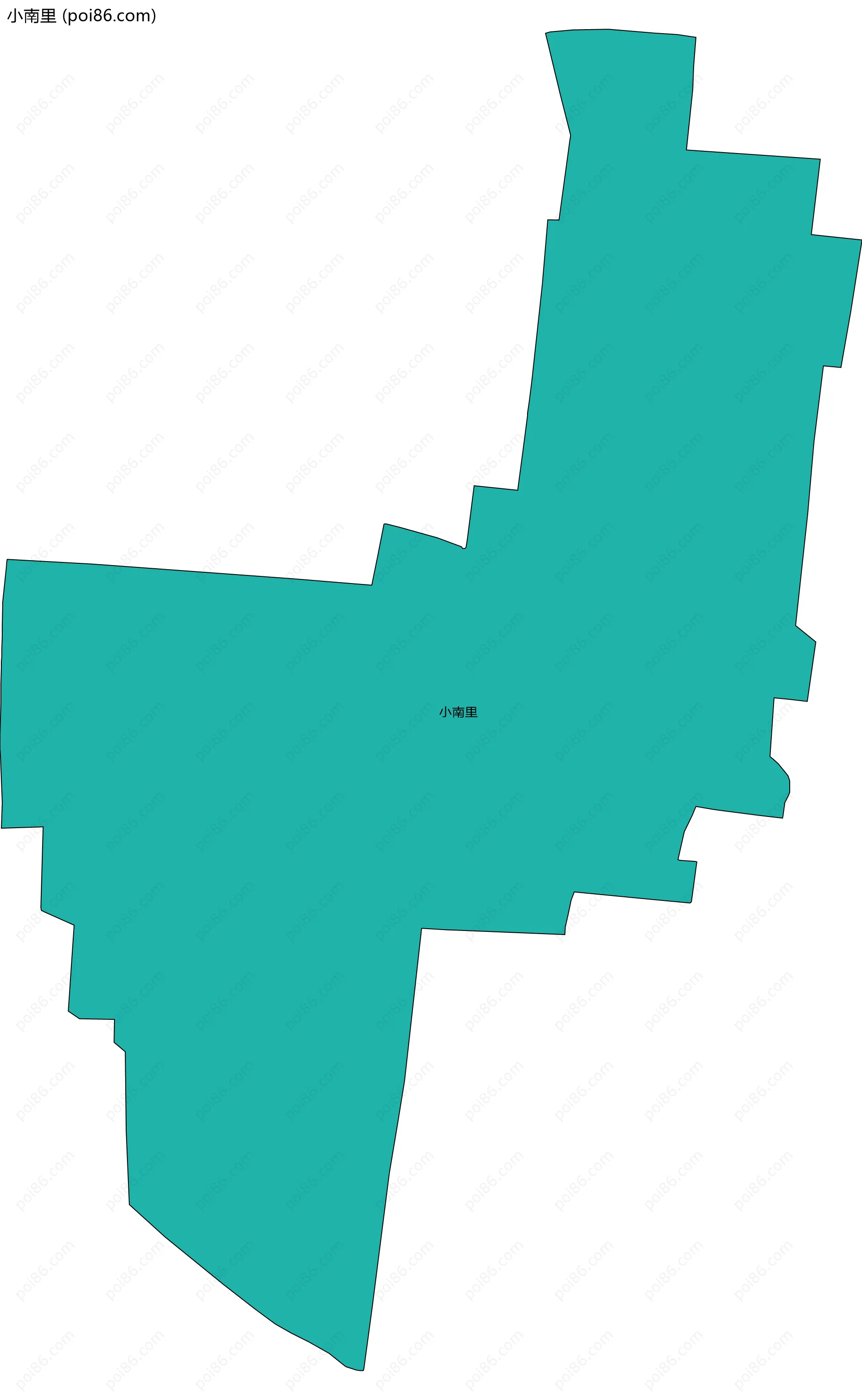 小南里边界地图
