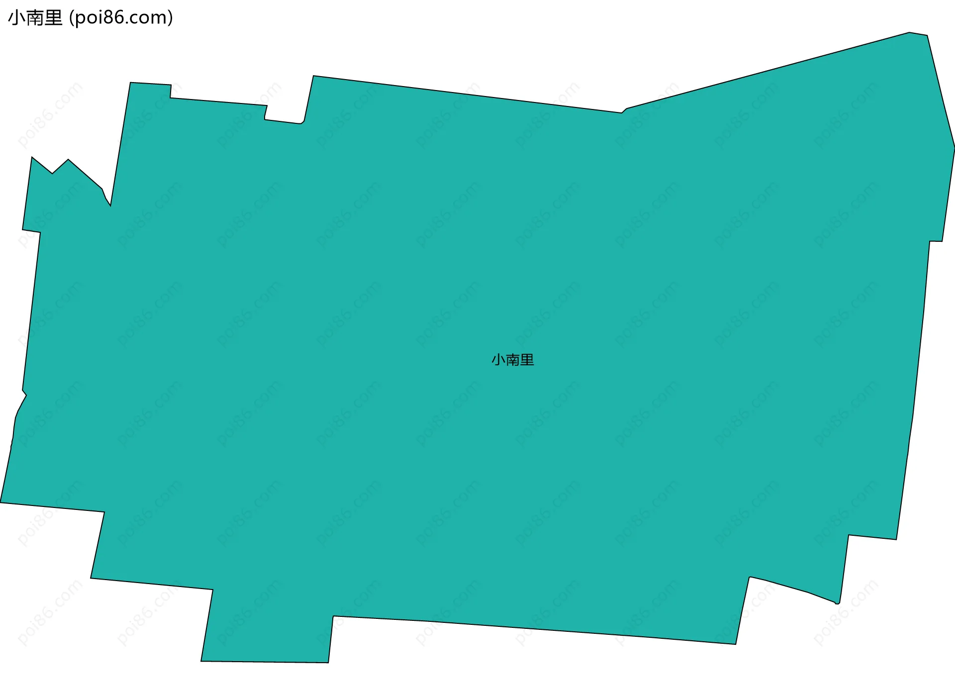 小南里边界地图