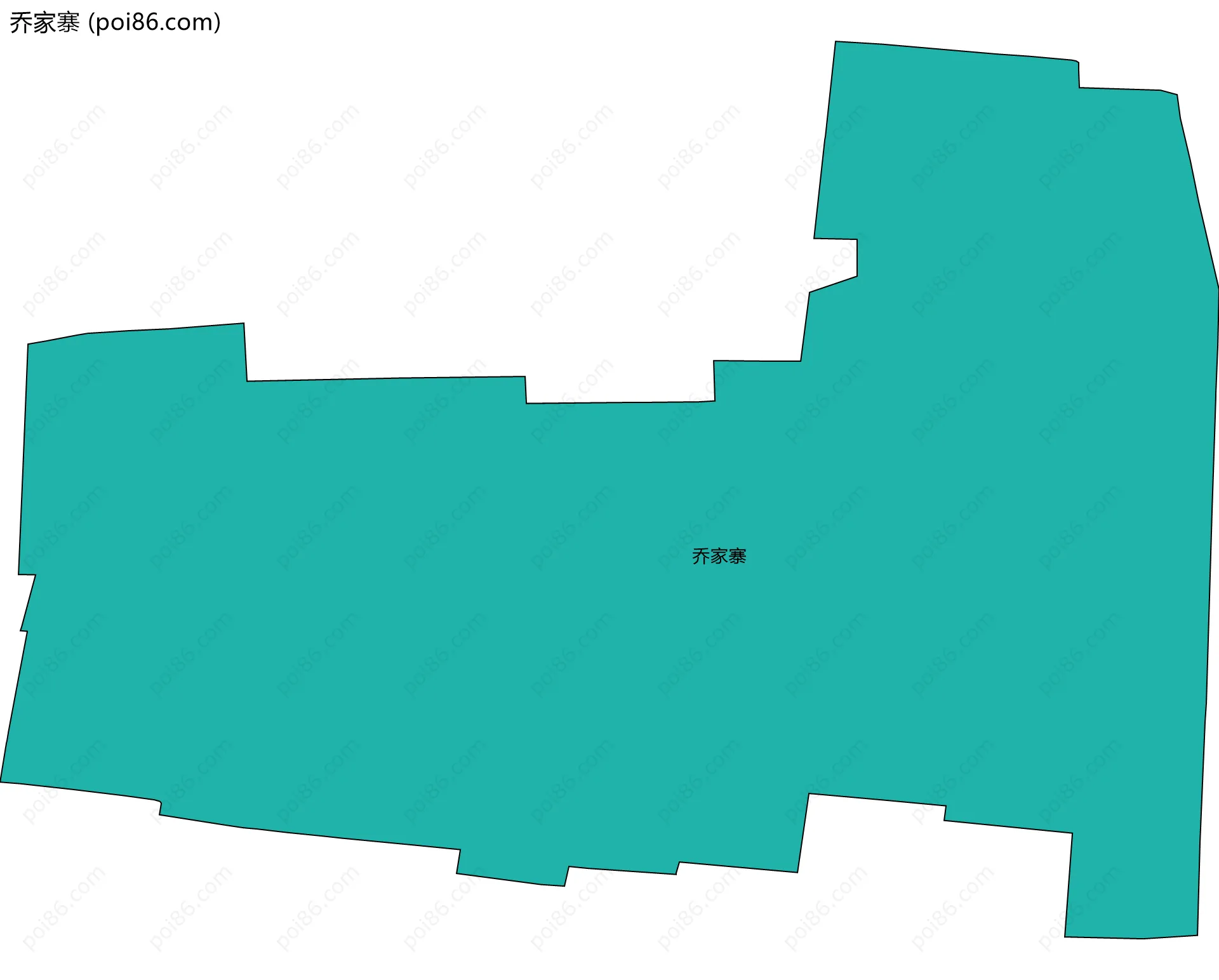 乔家寨边界地图