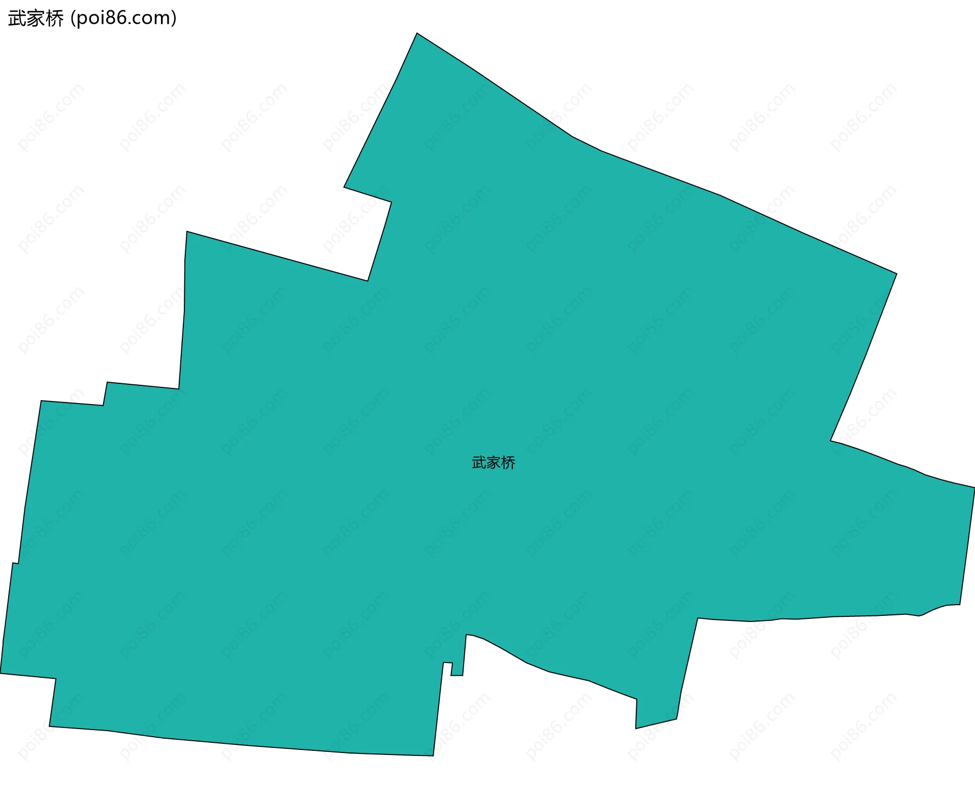 武家桥边界地图