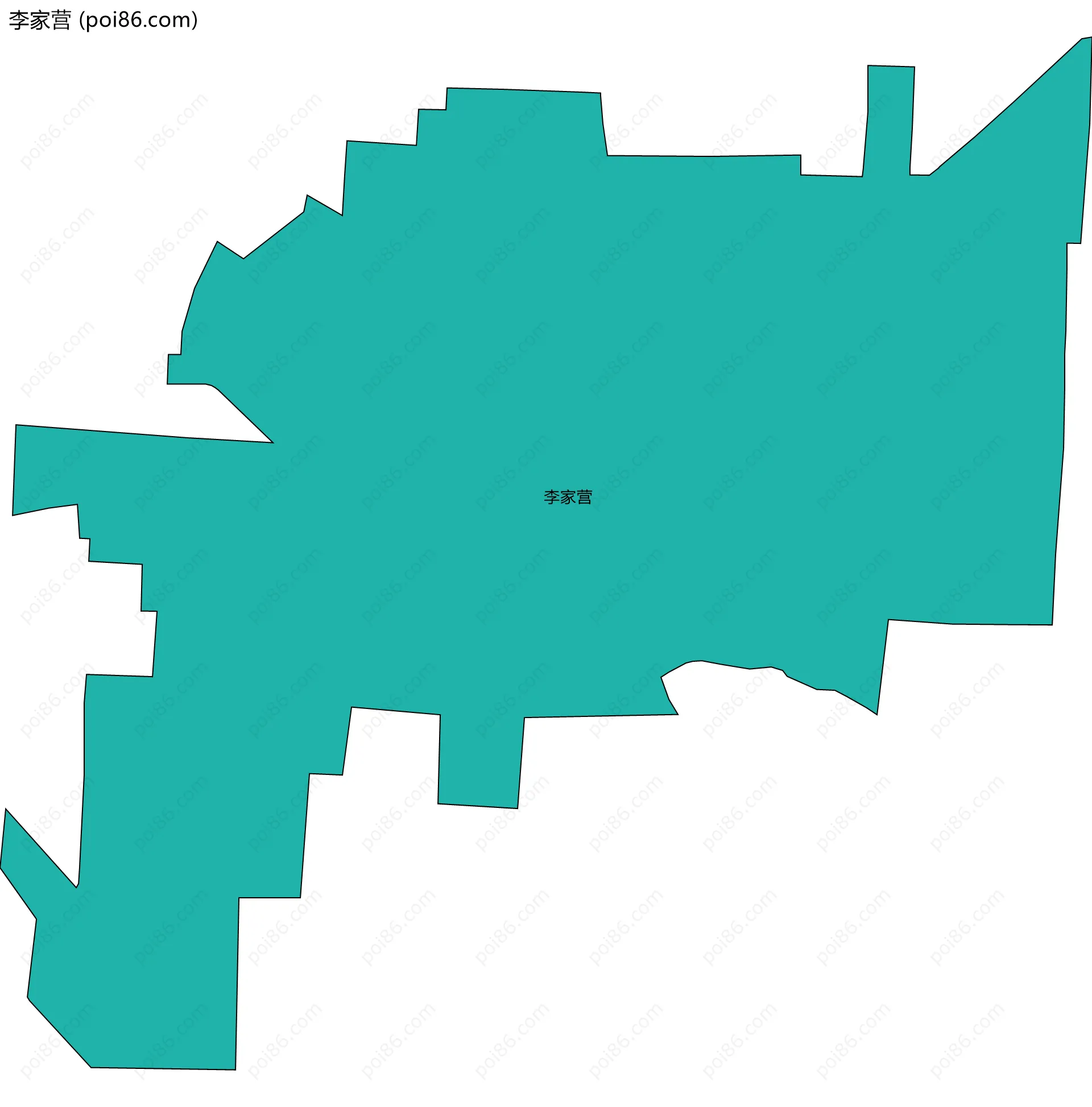李家营边界地图