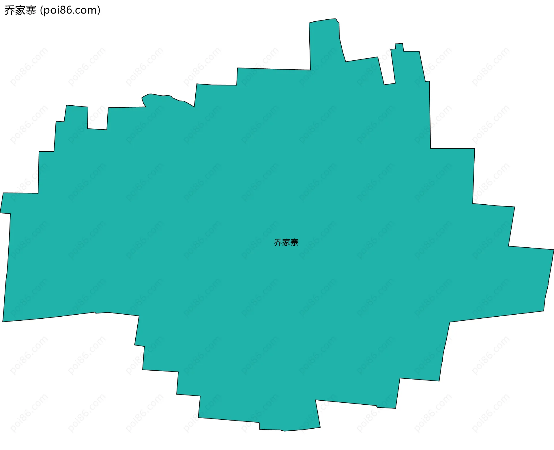 乔家寨边界地图