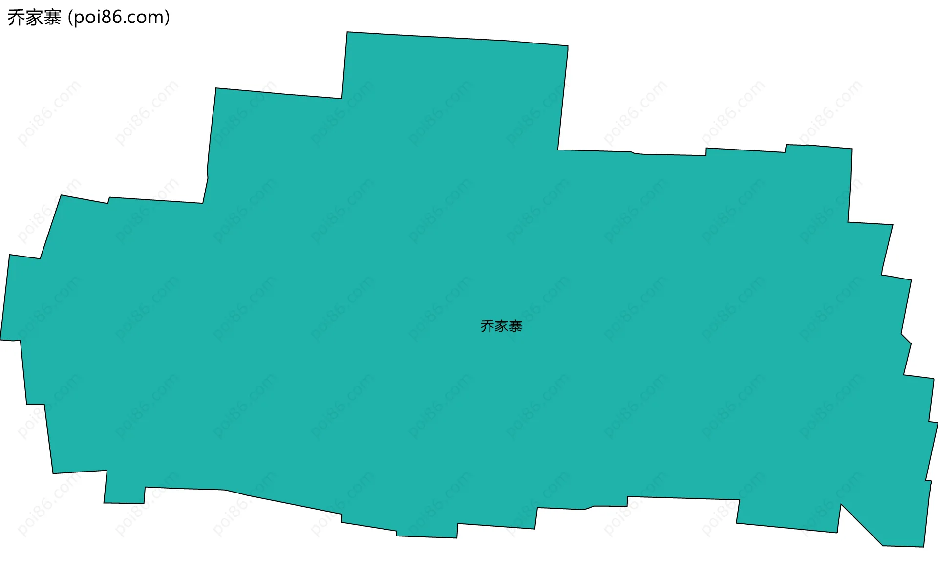 乔家寨边界地图