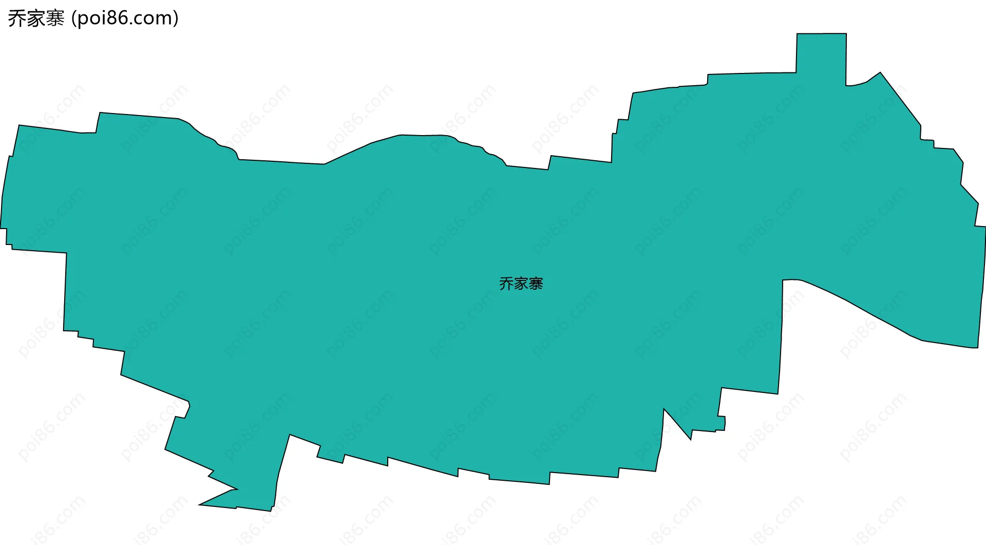 乔家寨边界地图