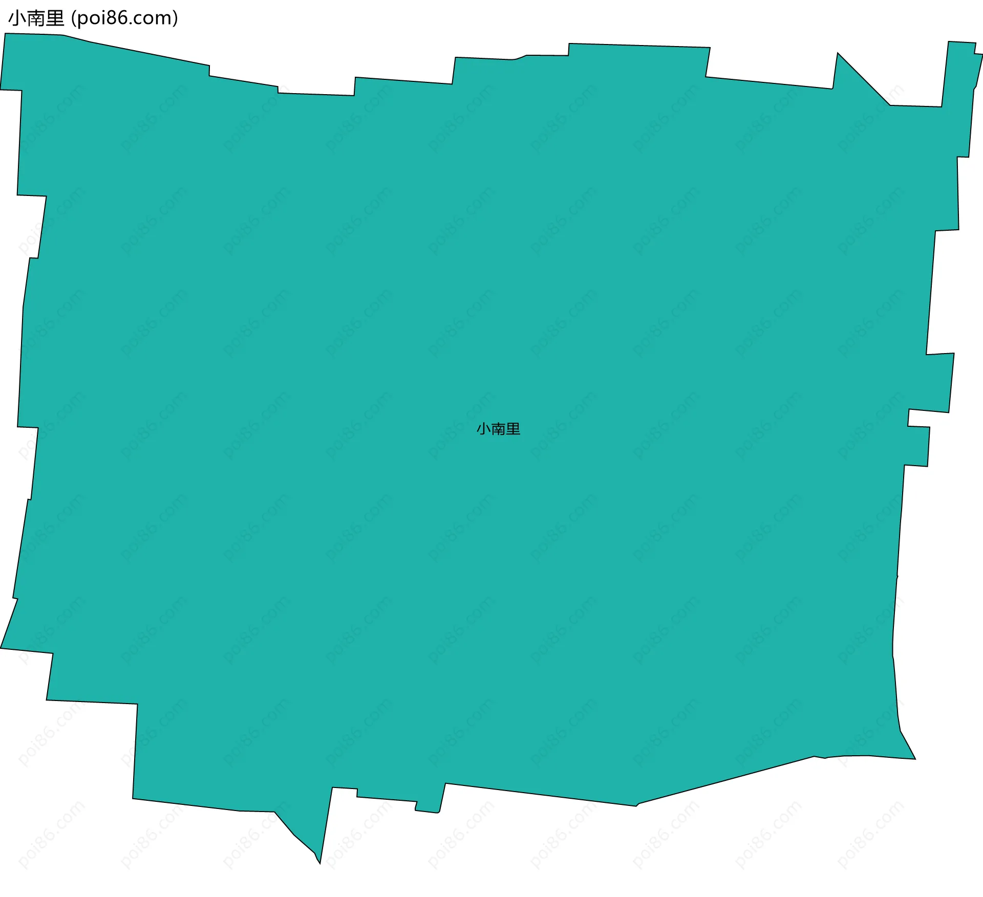 小南里边界地图