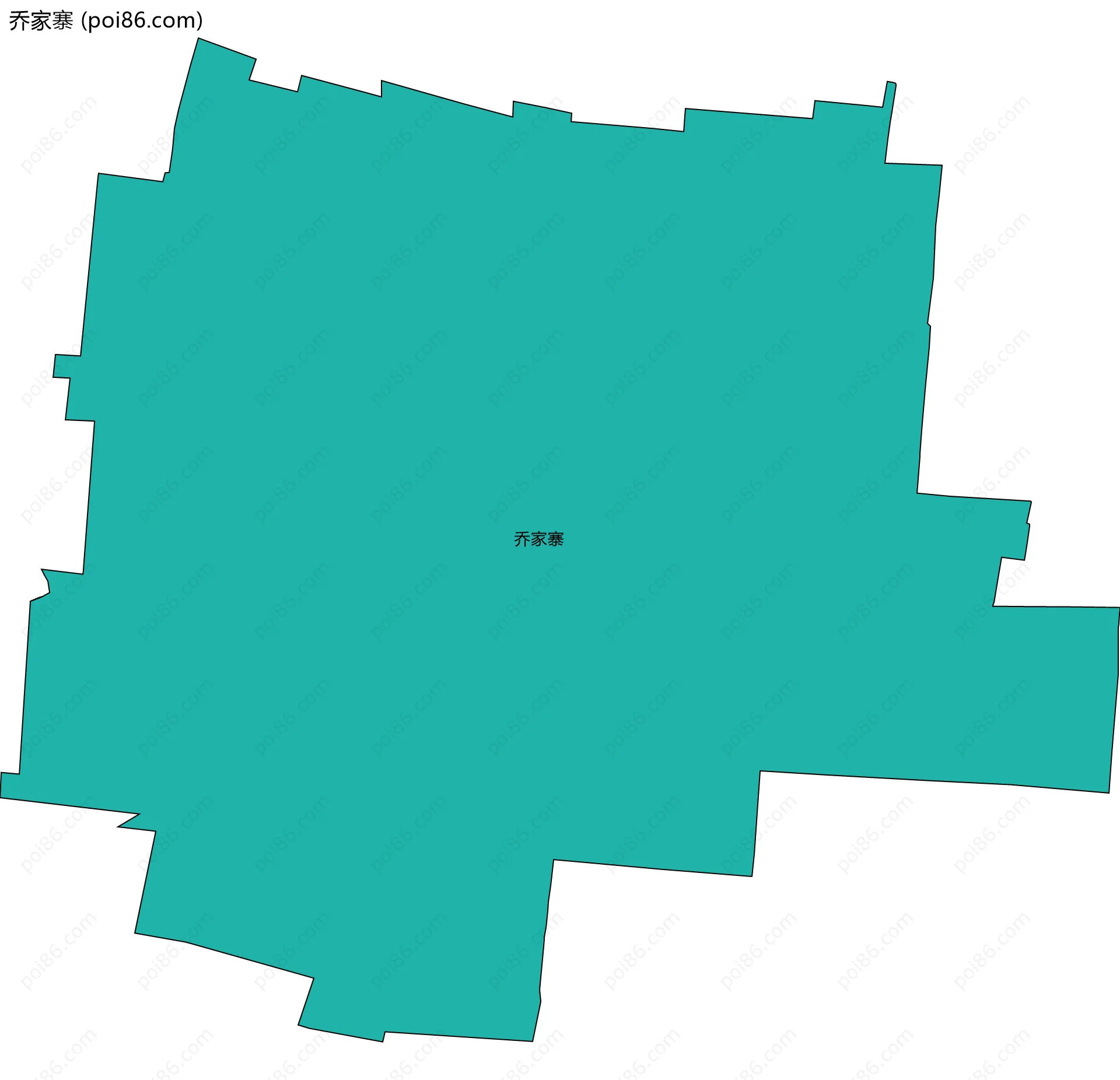 乔家寨边界地图