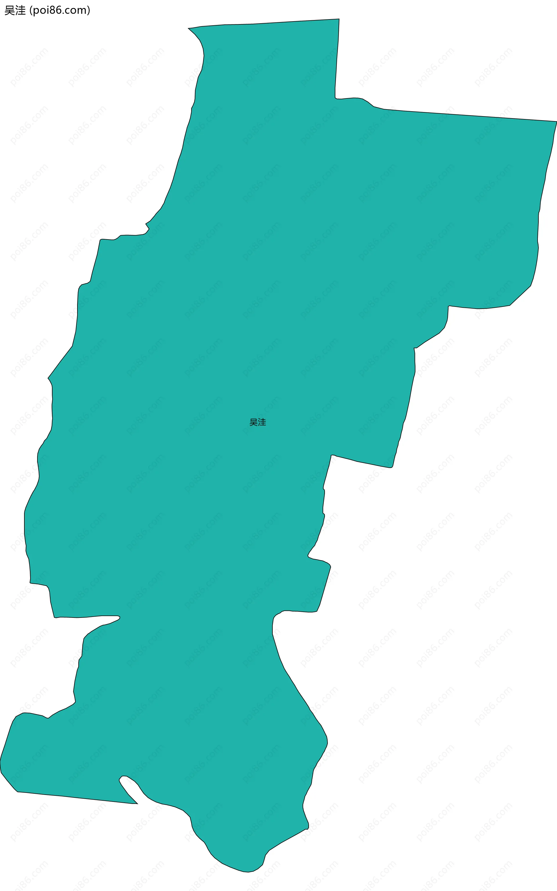 吴洼边界地图