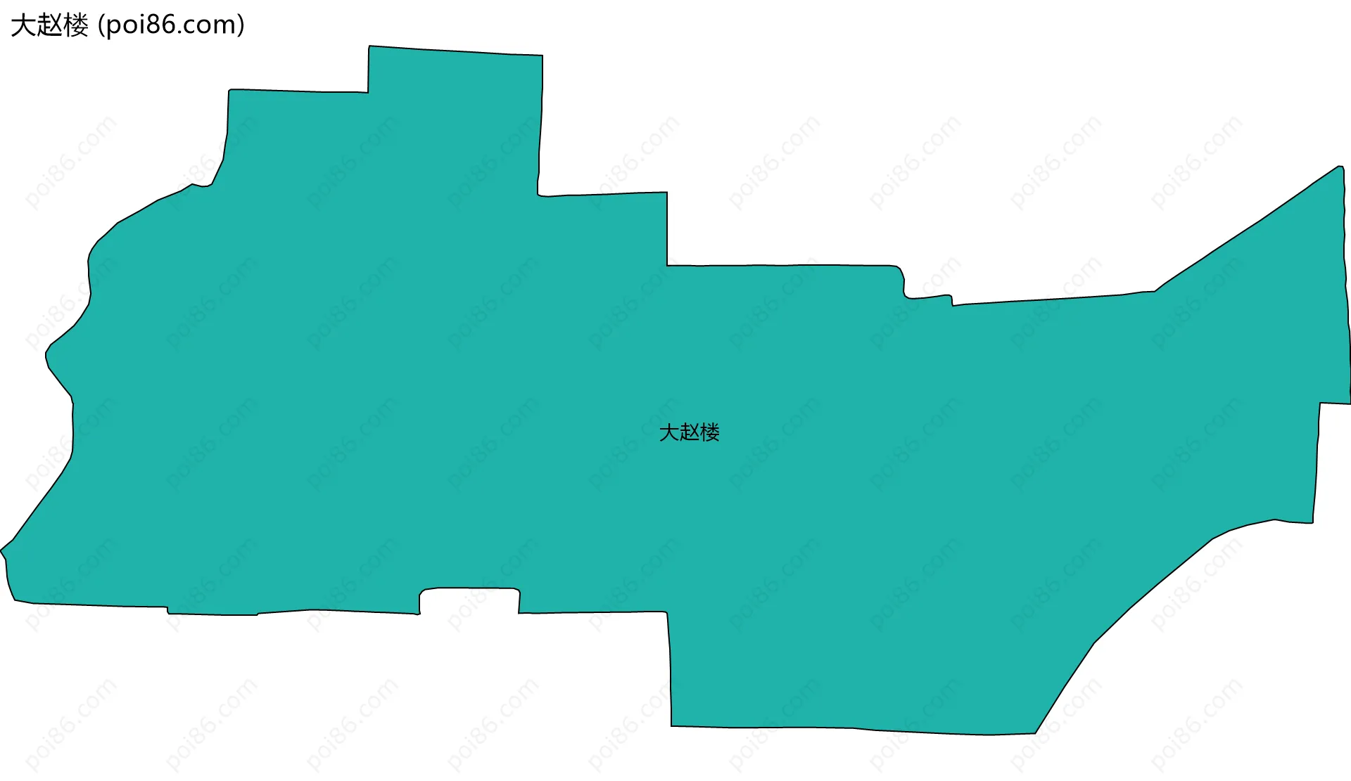 大赵楼边界地图