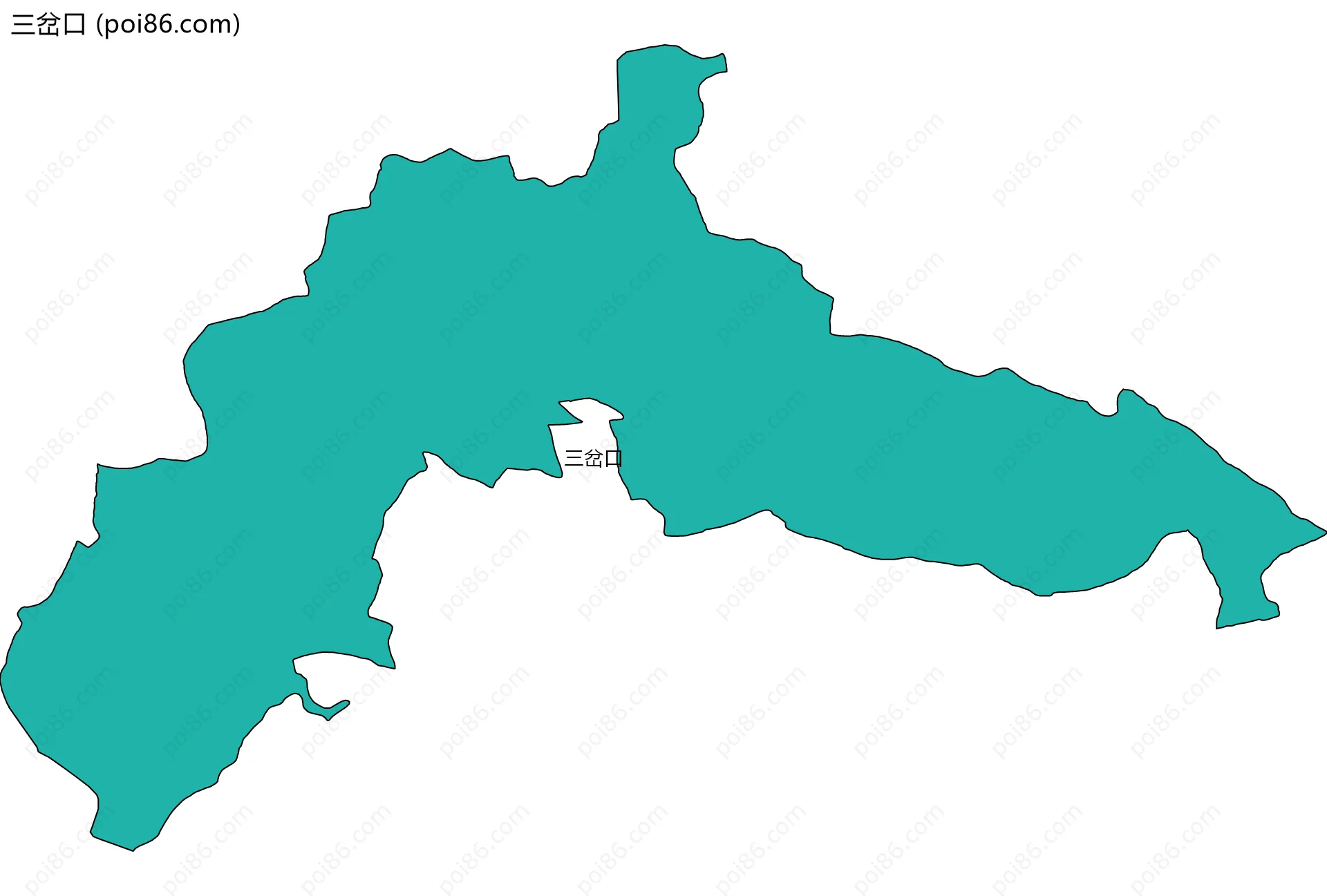 三岔口边界地图