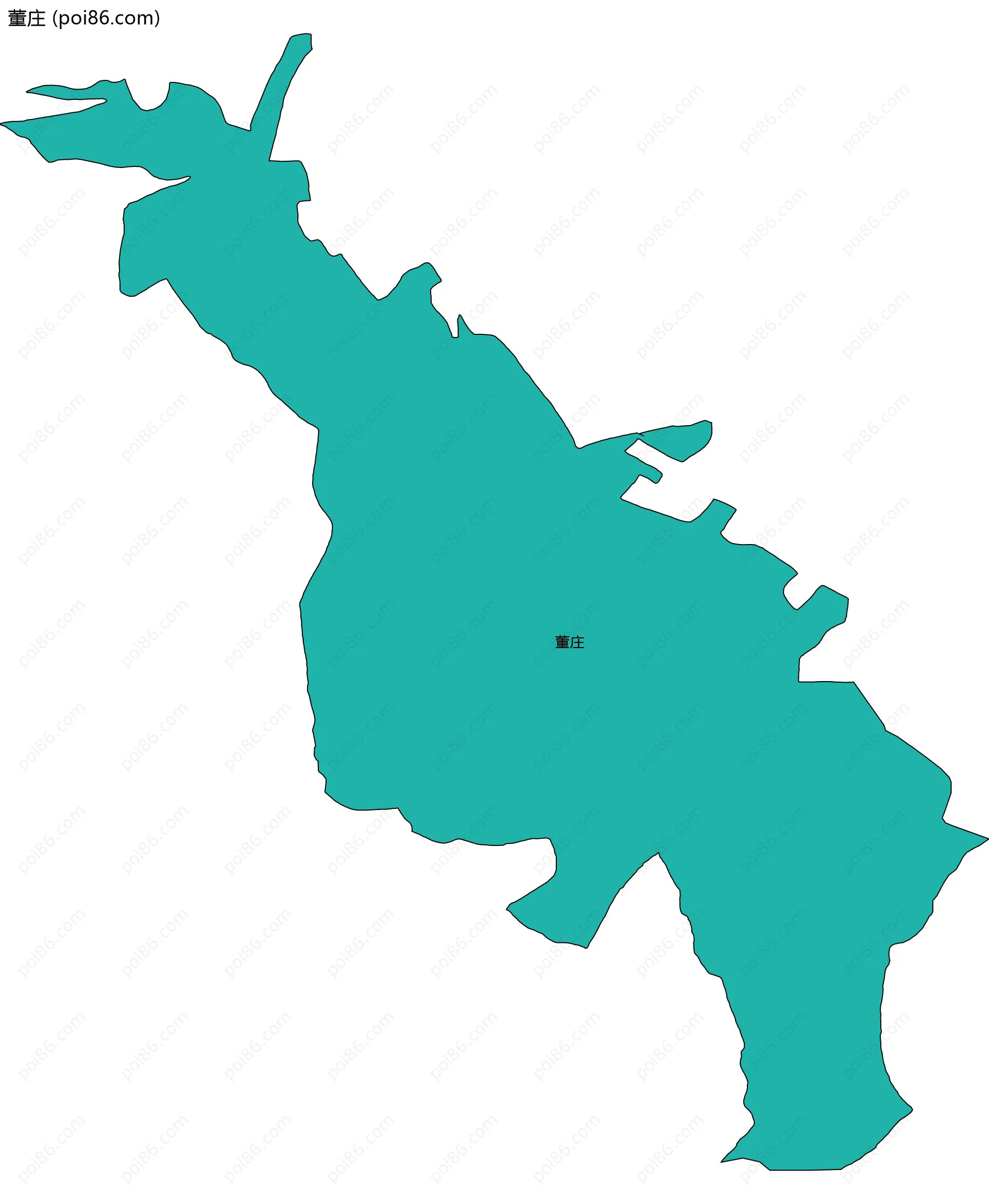 董庄边界地图