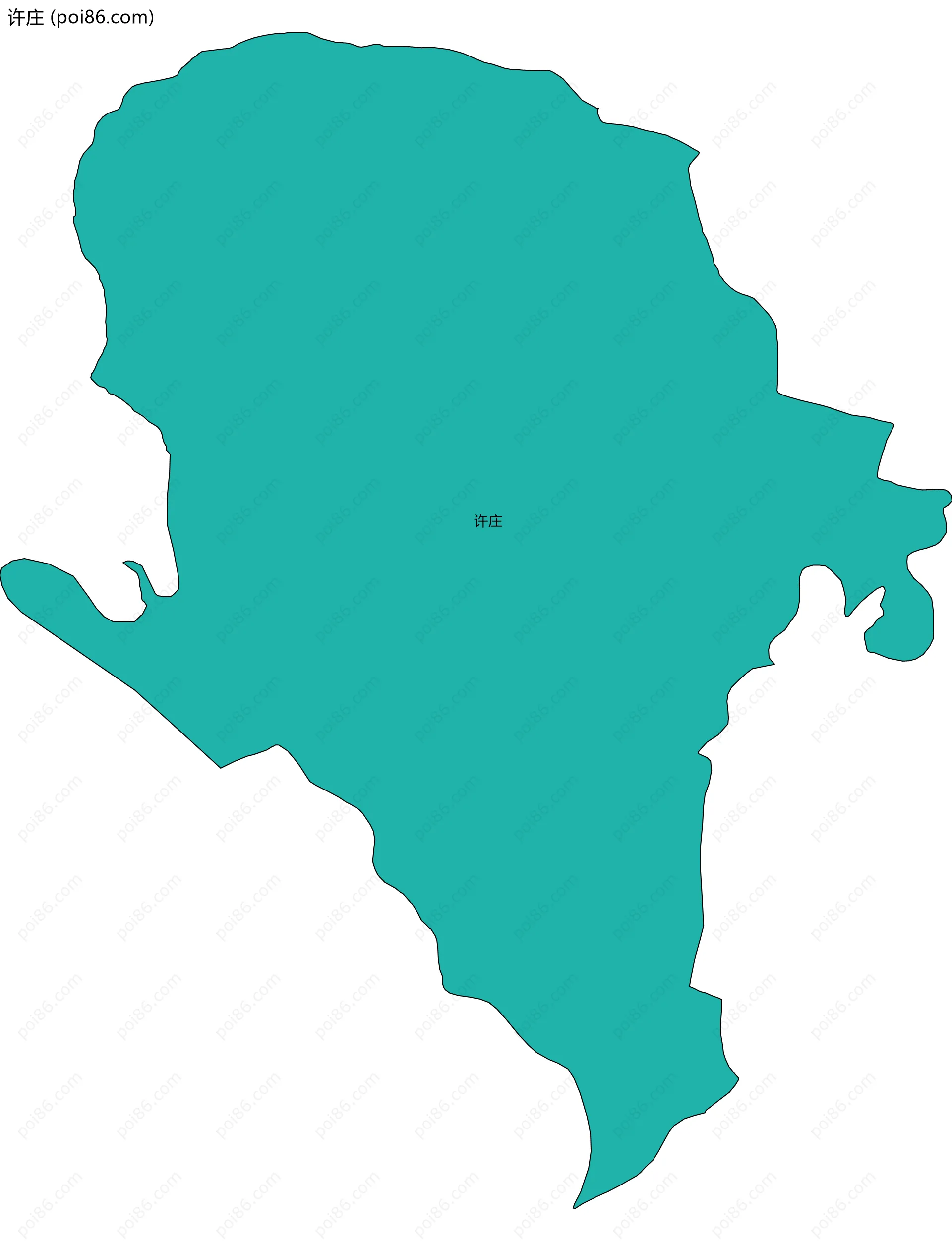 许庄边界地图