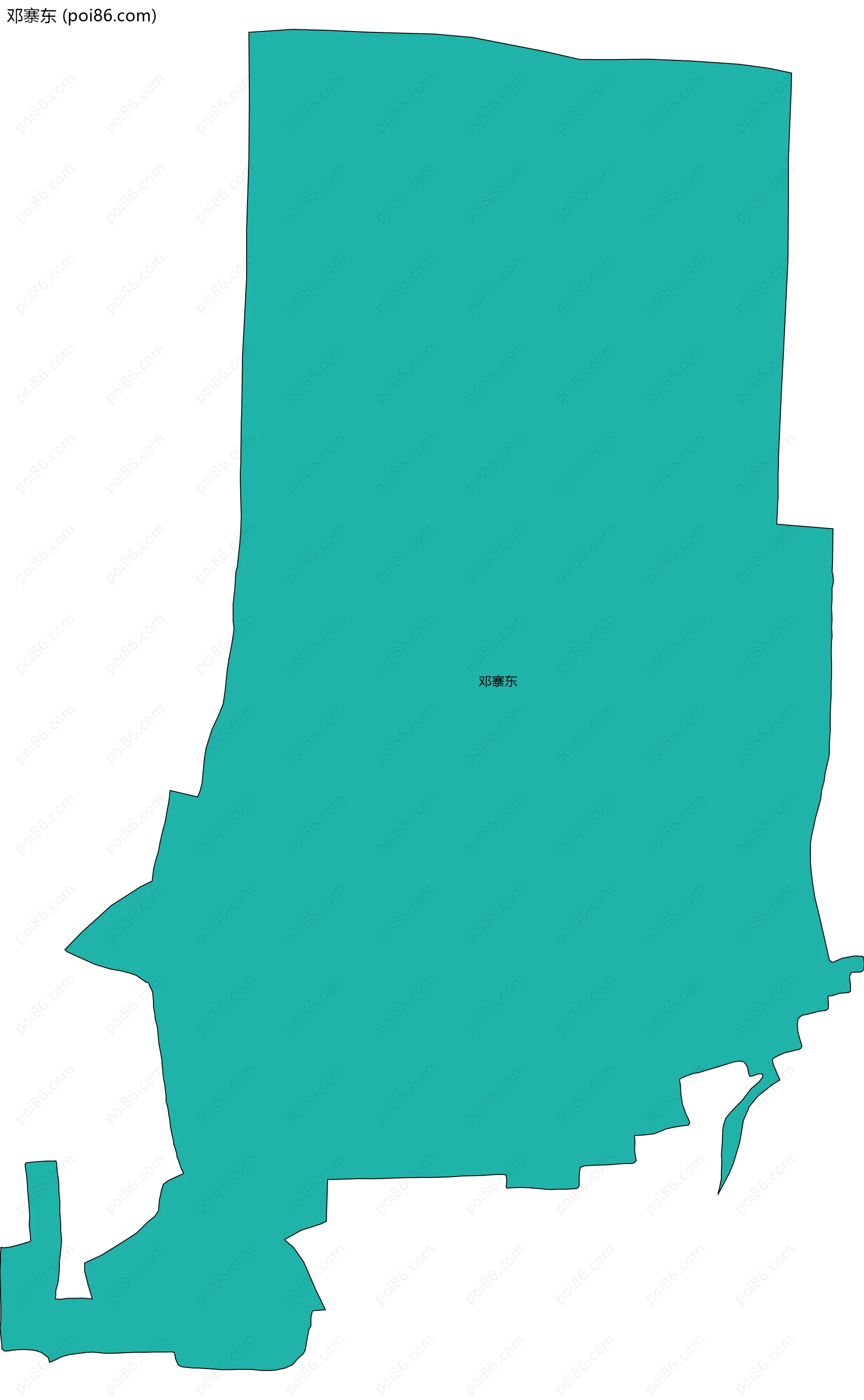 邓寨东边界地图