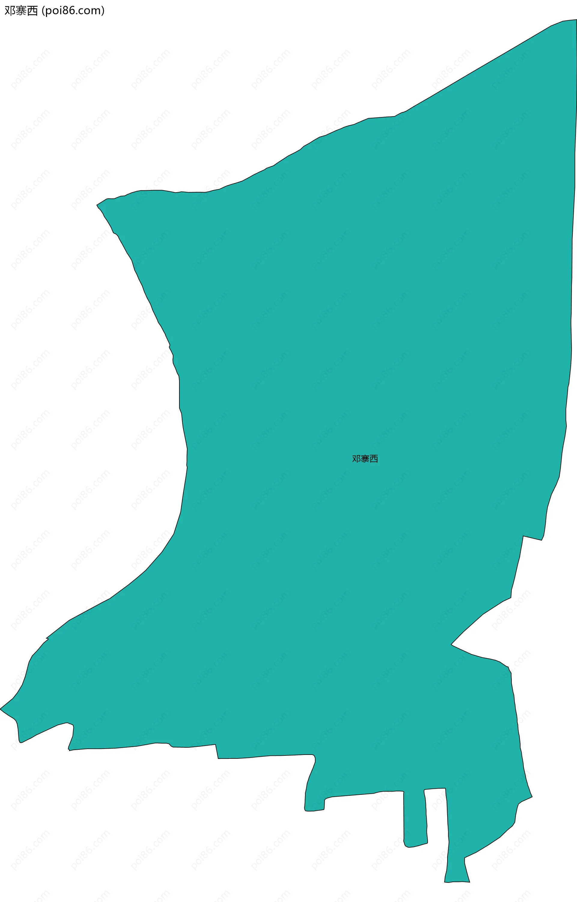 邓寨西边界地图