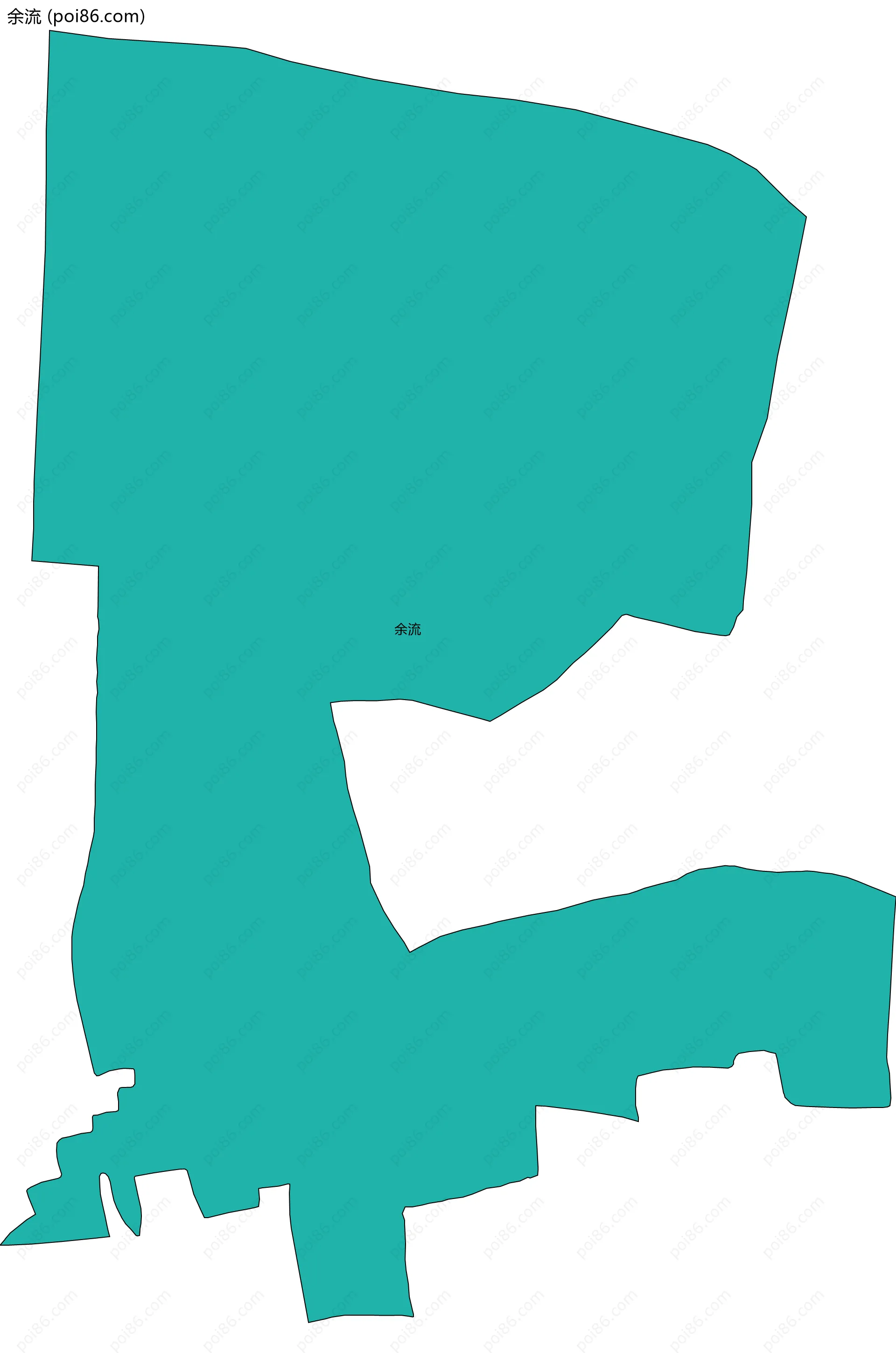 余流边界地图