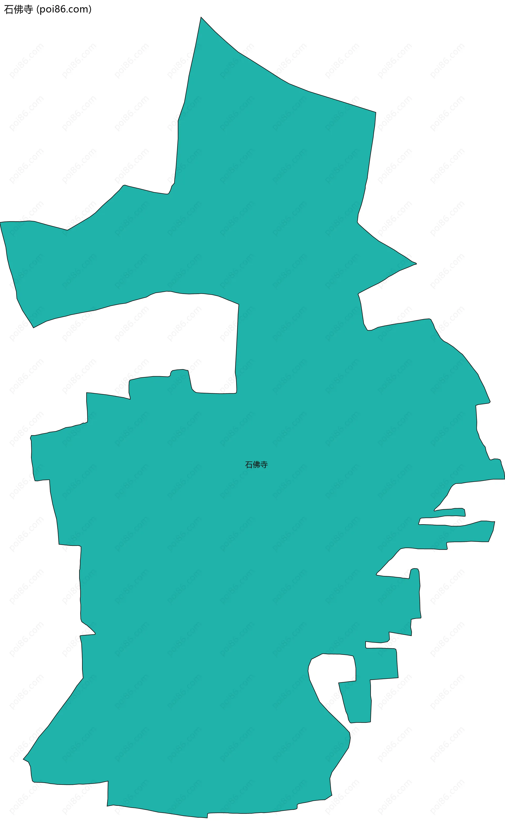 石佛寺边界地图