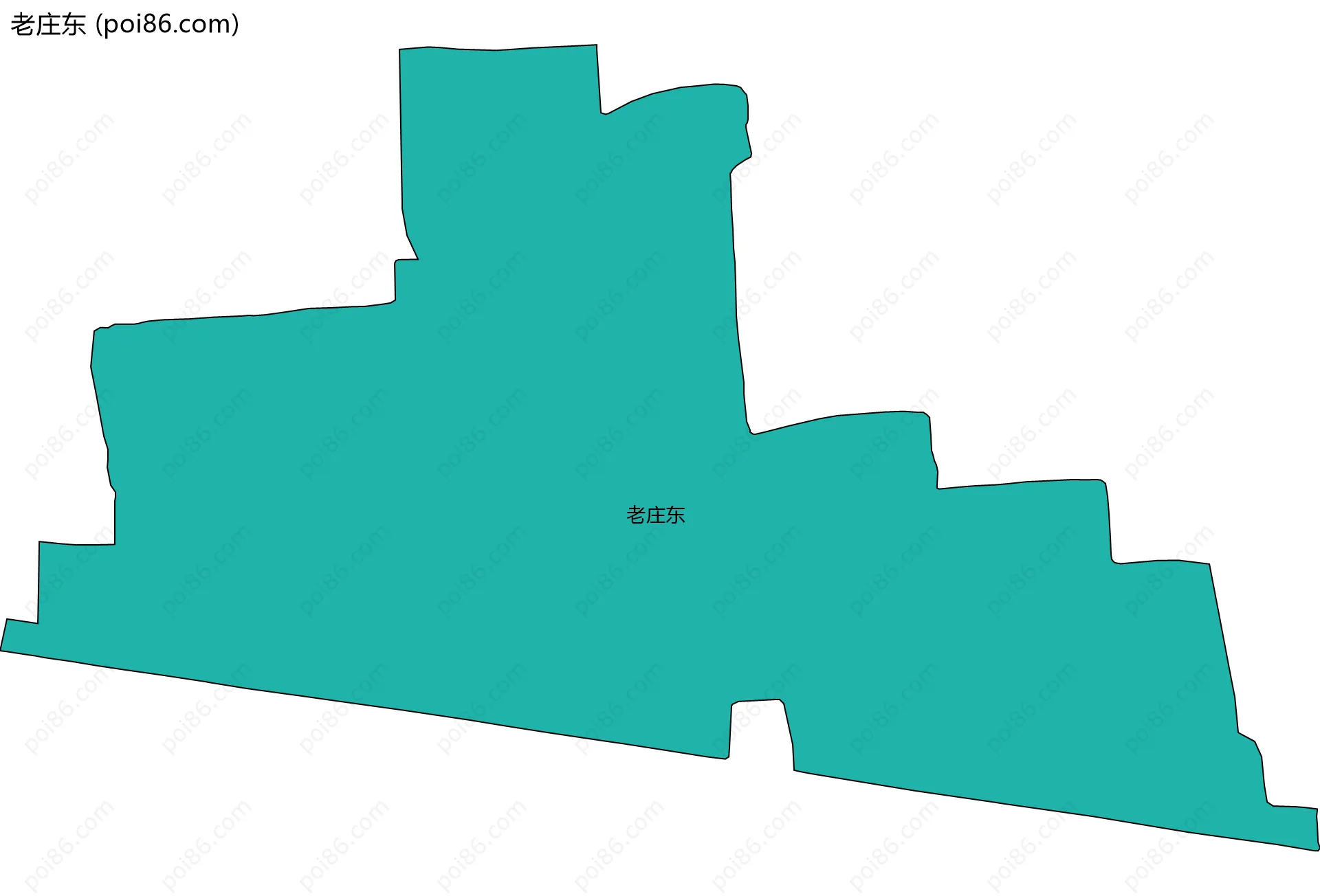 老庄东边界地图