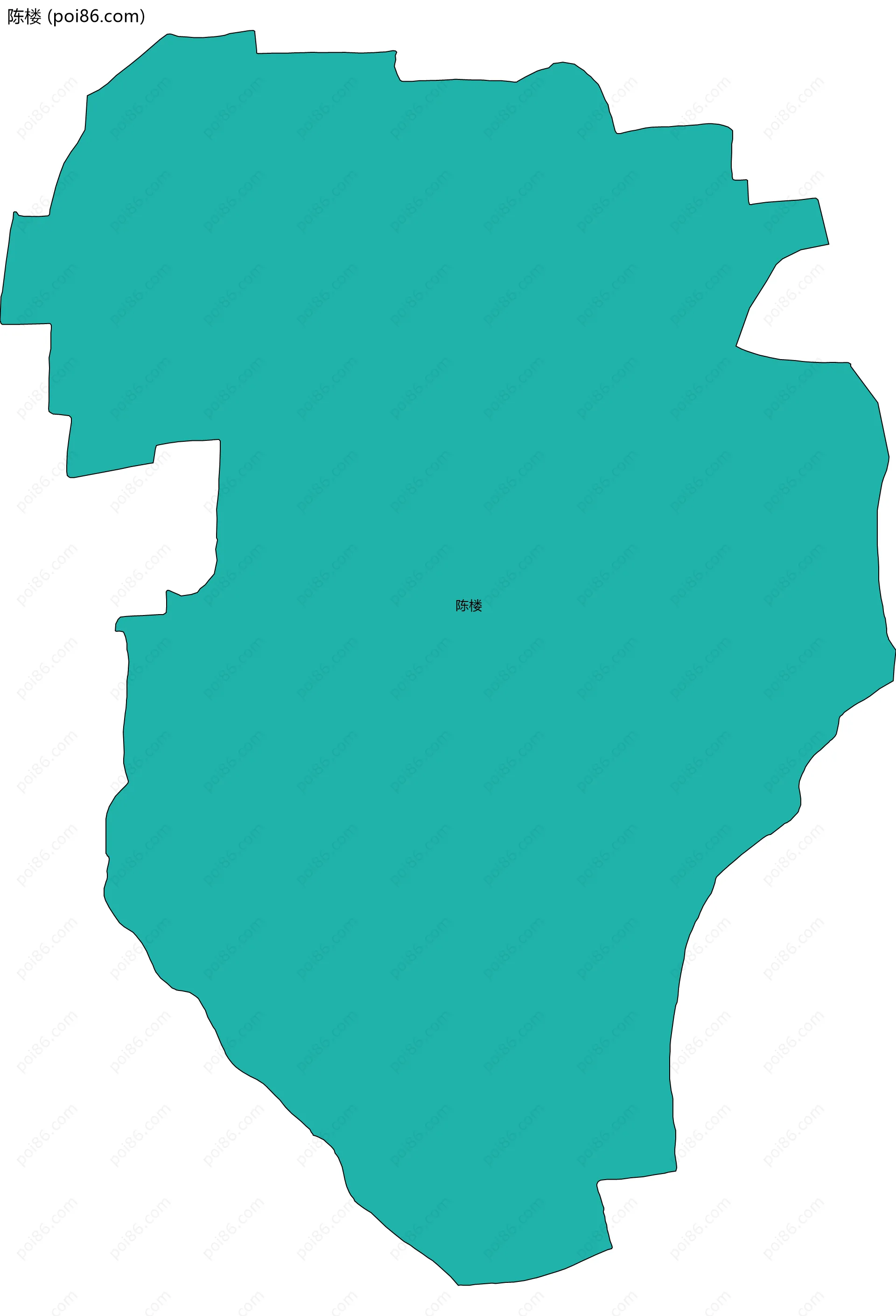 陈楼边界地图