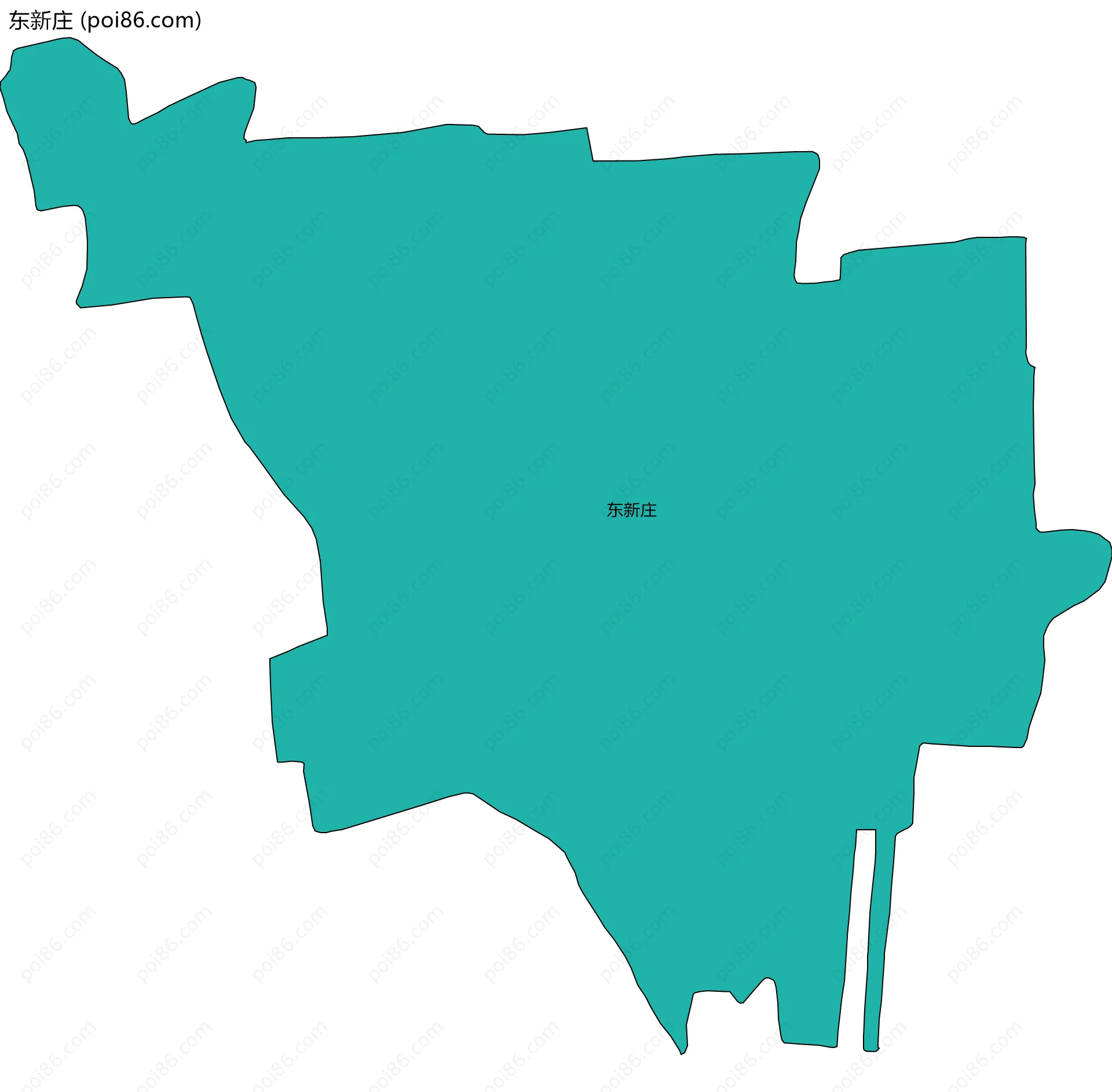 东新庄边界地图