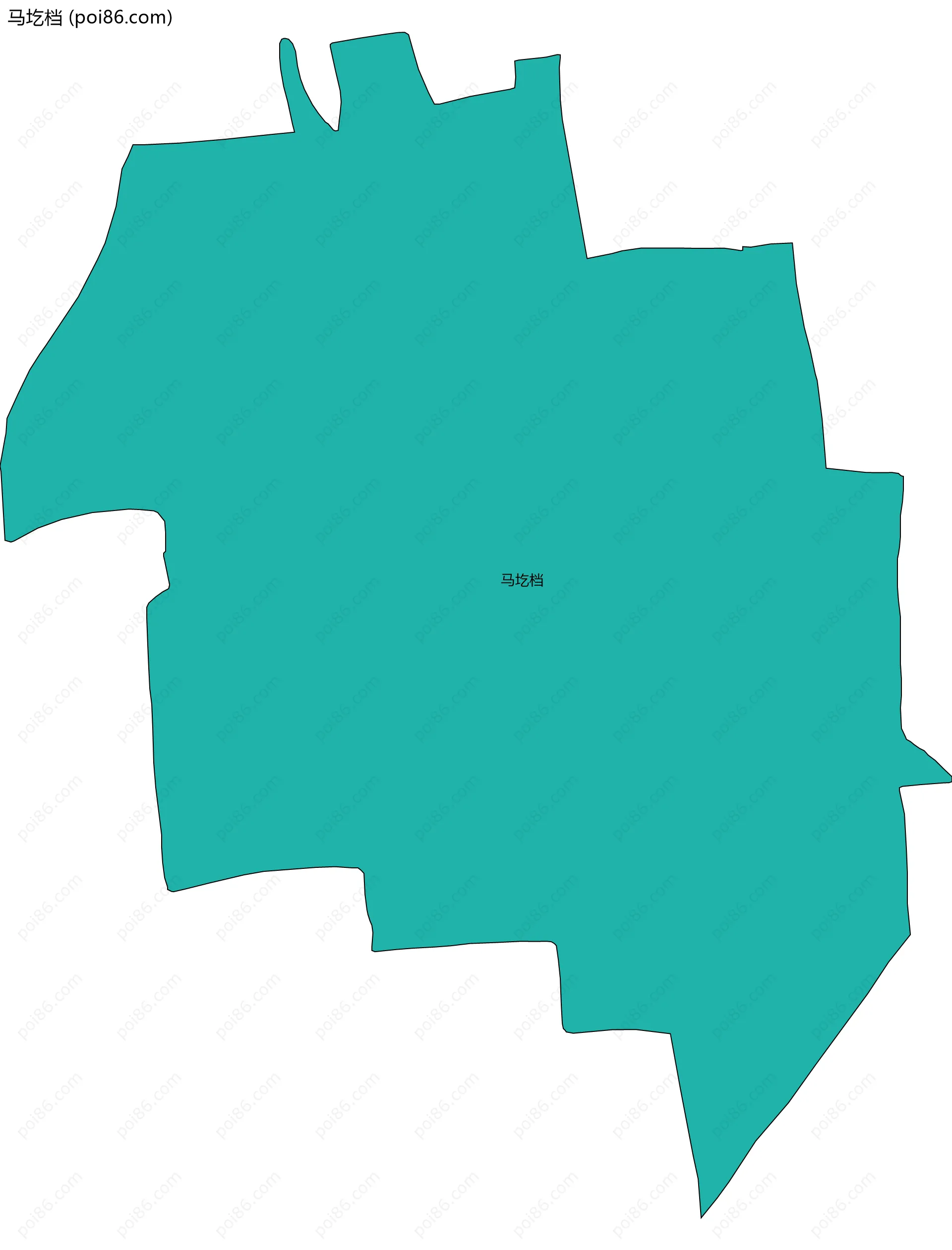 马圪档边界地图