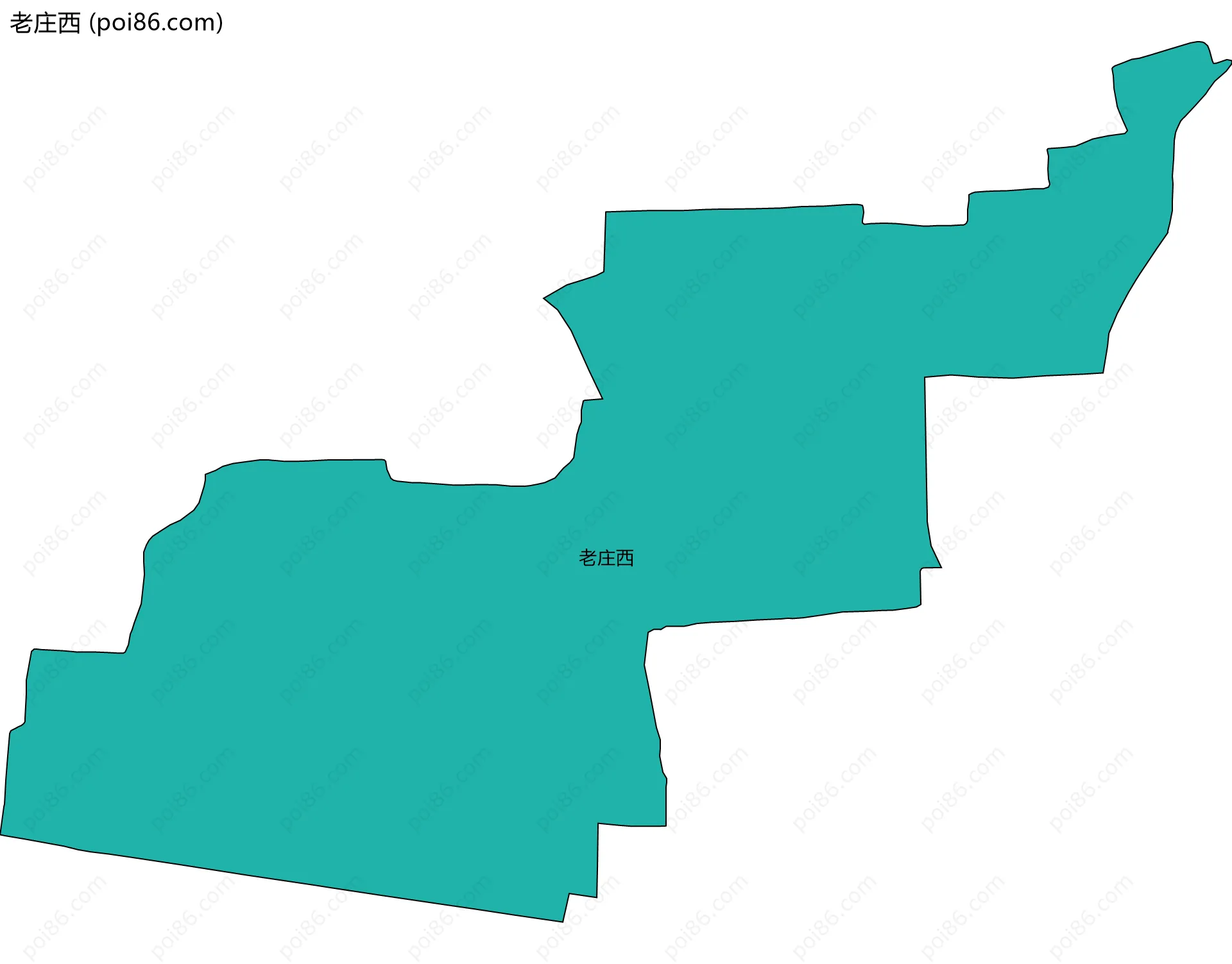老庄西边界地图