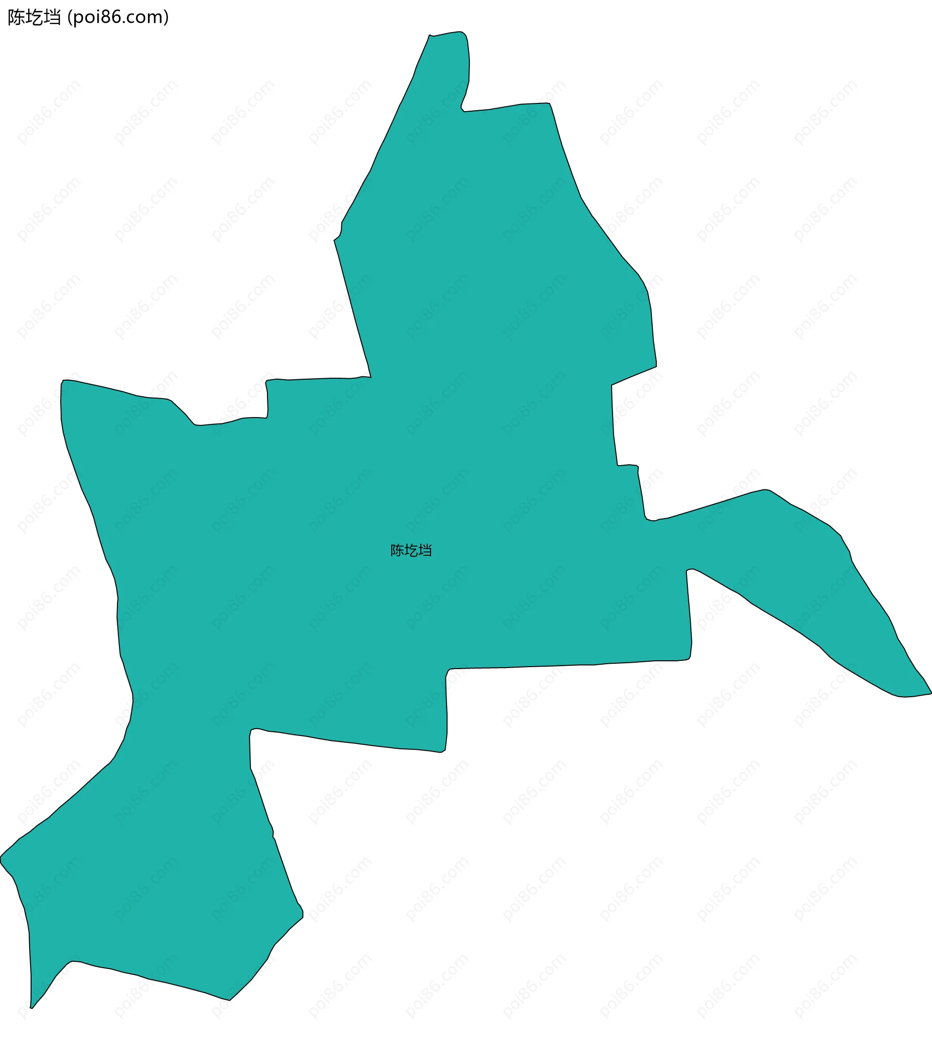 陈圪垱边界地图