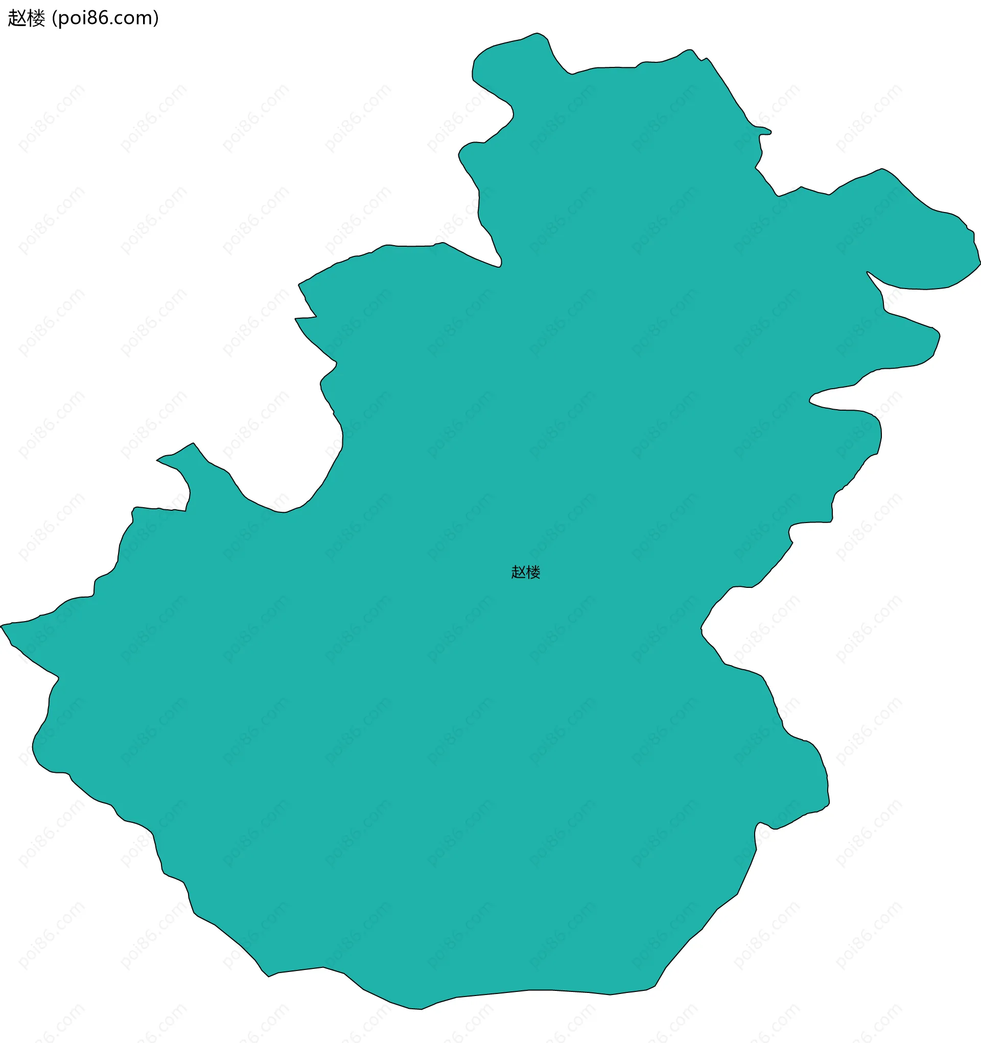 赵楼边界地图