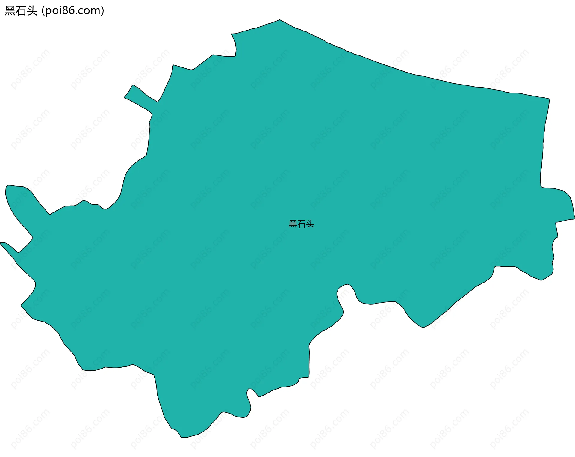 黑石头边界地图