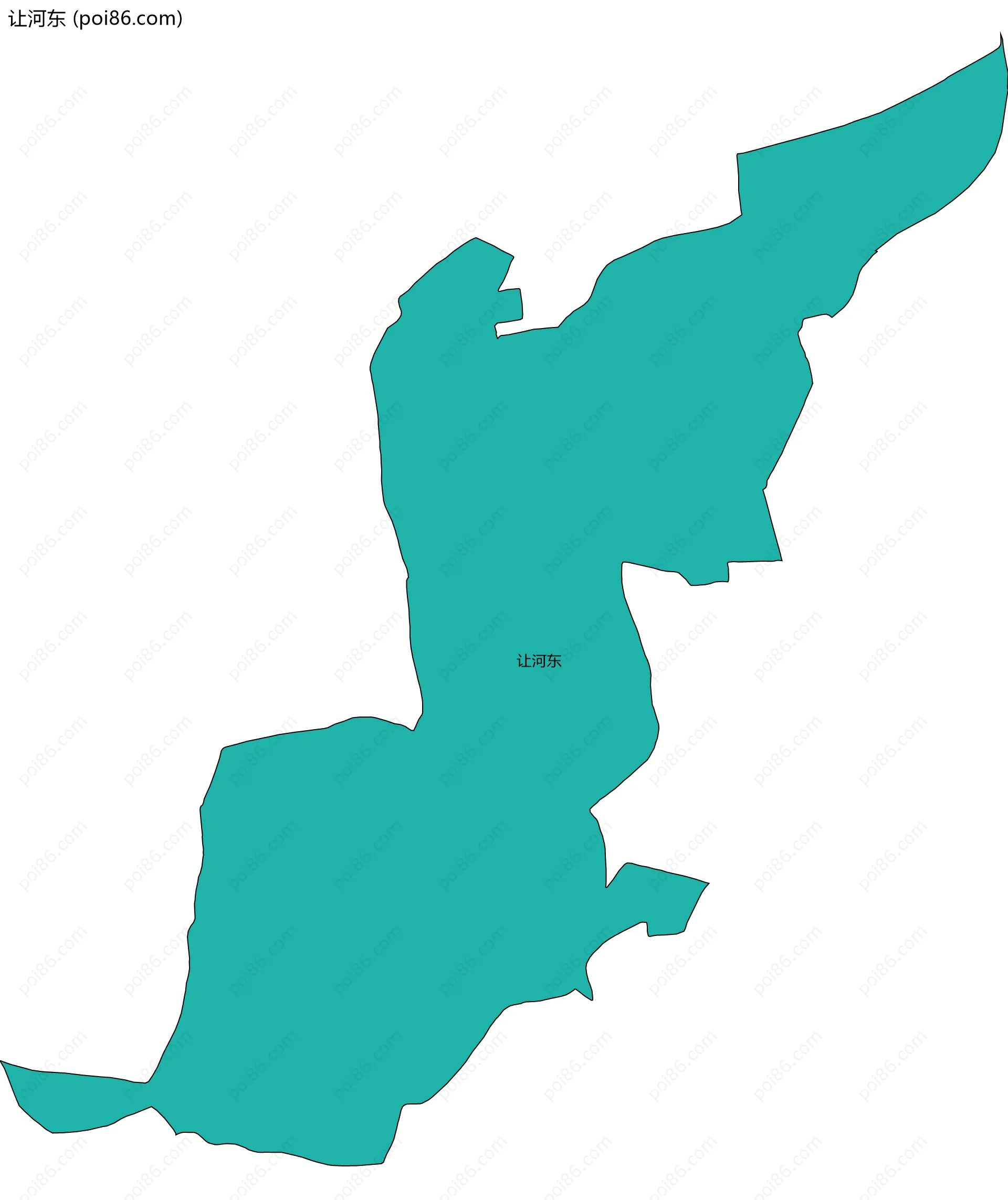 让河东边界地图